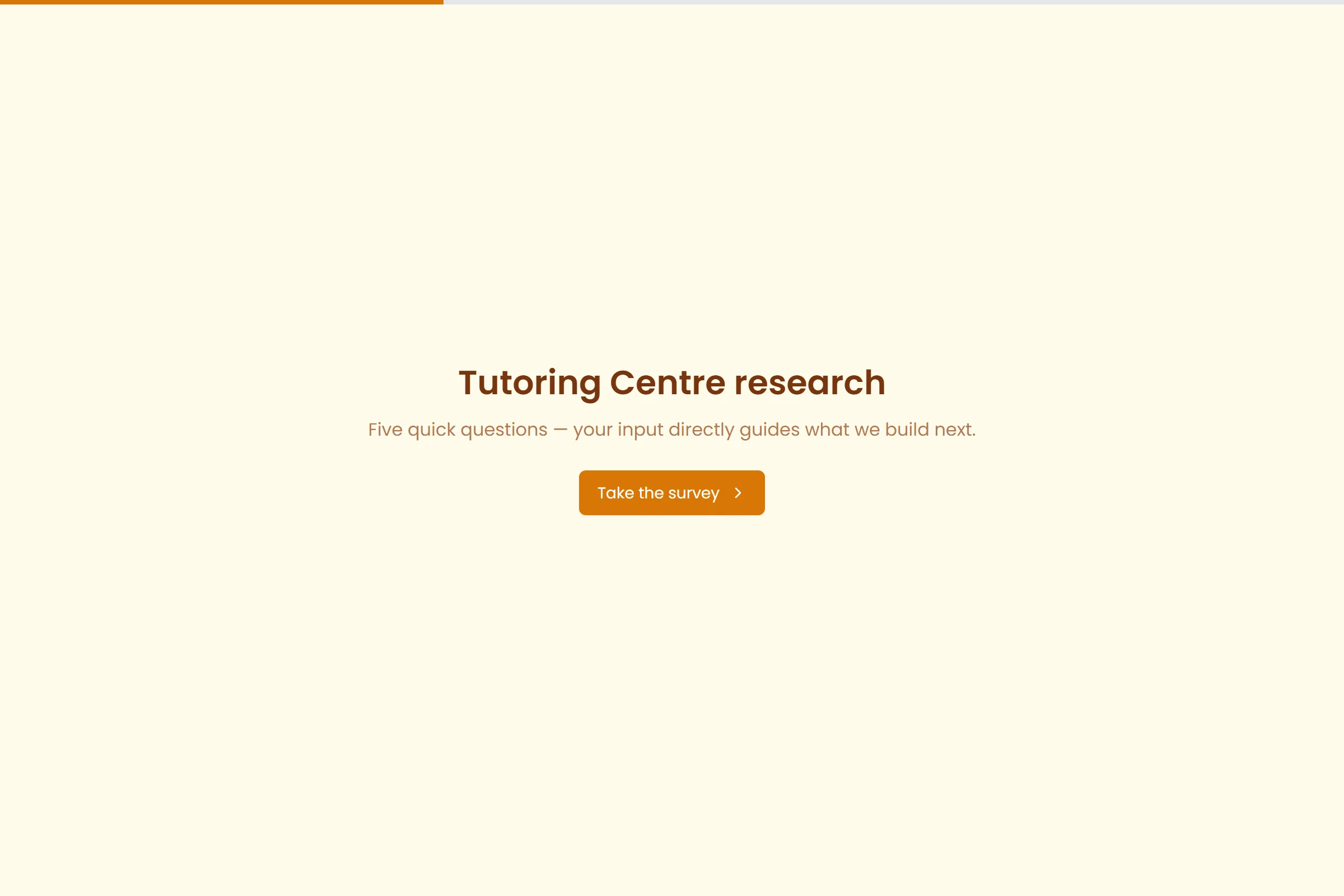Tutoring Centre Market Research Survey template preview