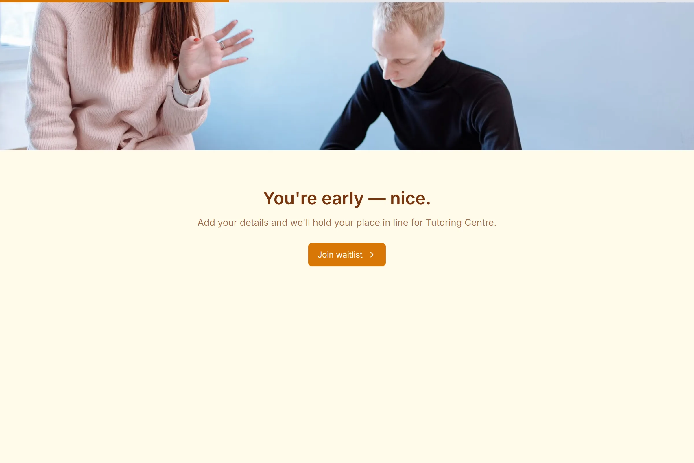 Tutoring Centre Waitlist template preview
