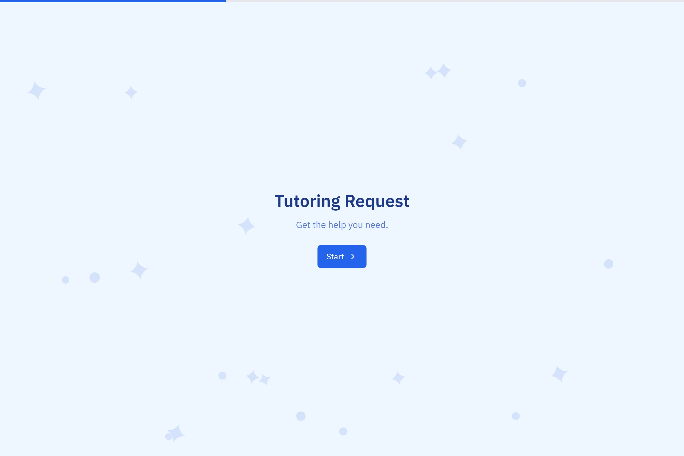 Tutoring Request template preview