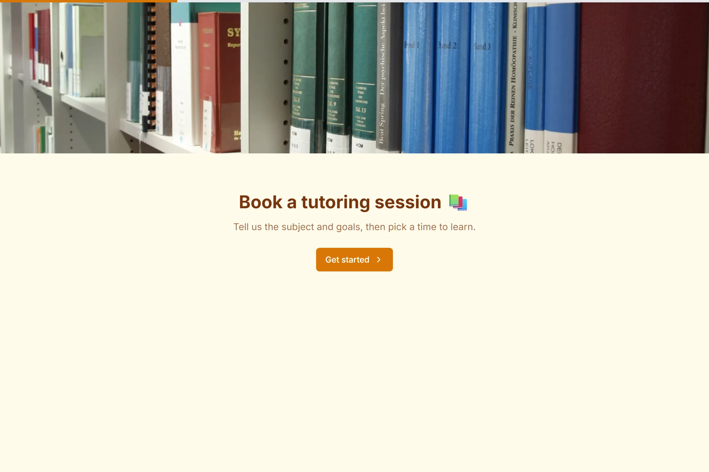 Tutoring Session Booking template preview