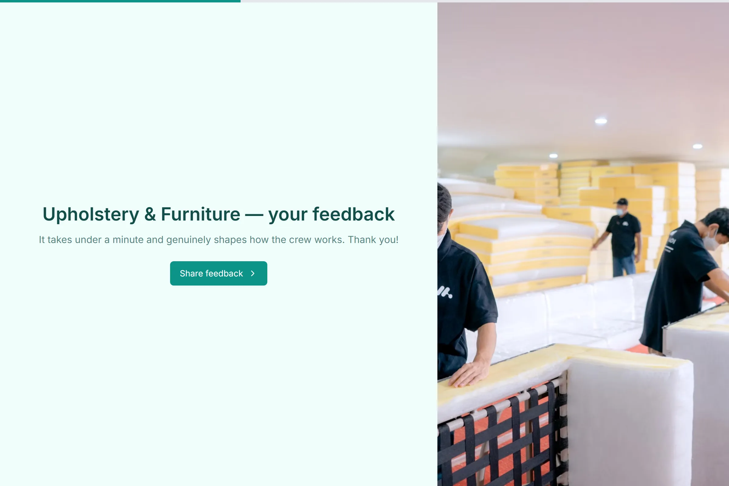 Upholstery & Furniture Satisfaction Survey template preview