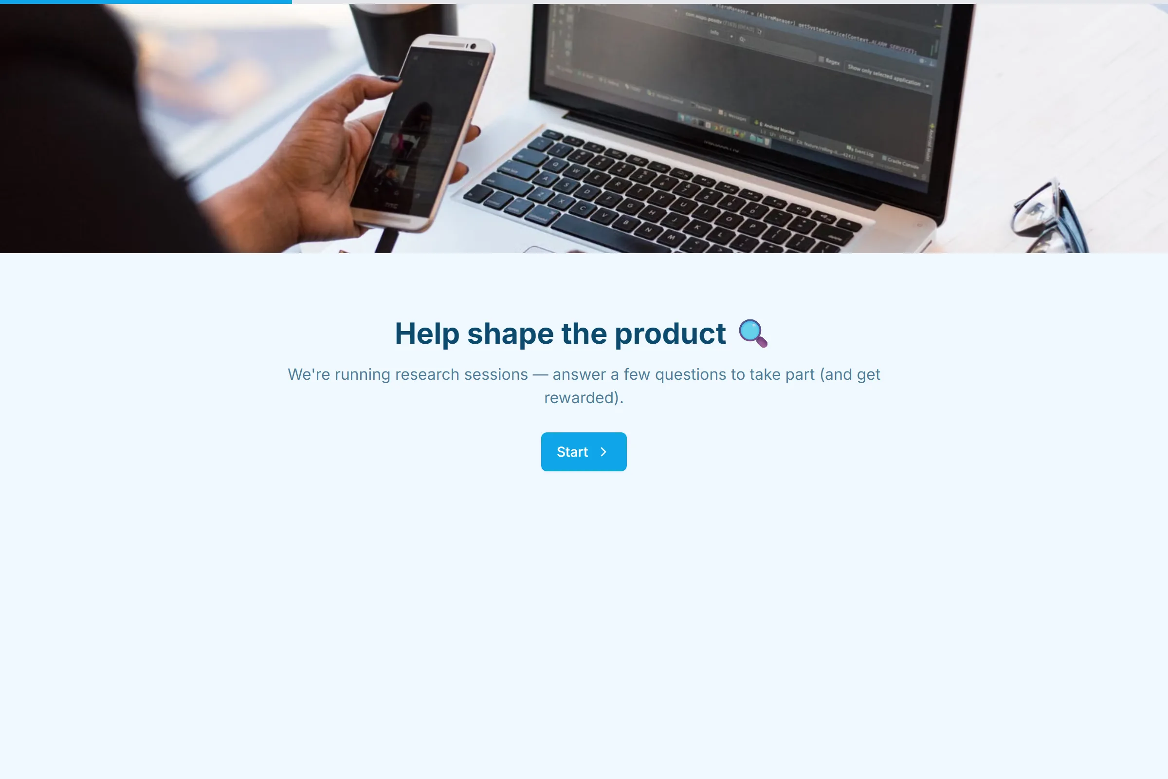User Research Participant template preview
