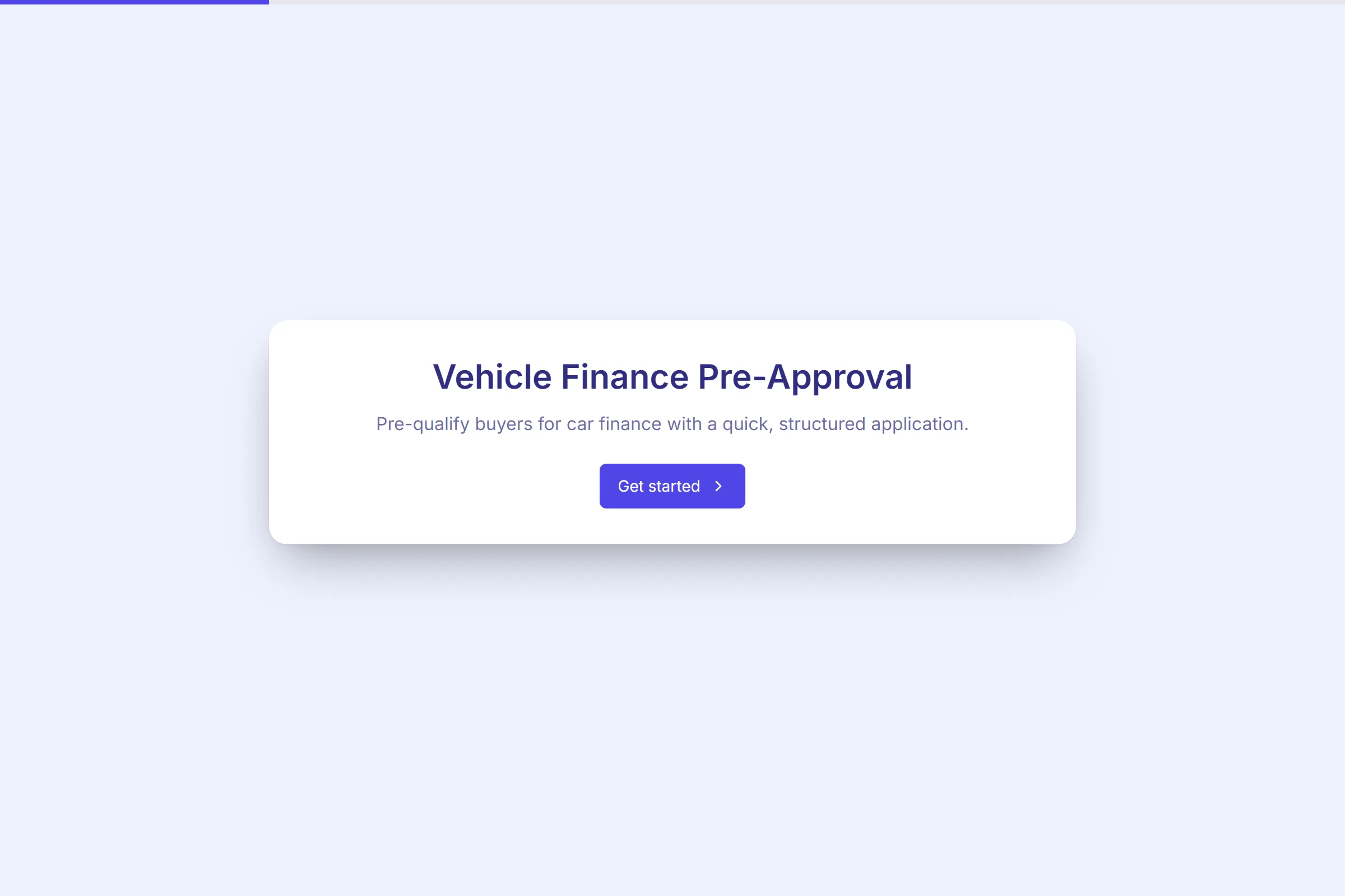 Vehicle Finance Pre-Approval template preview