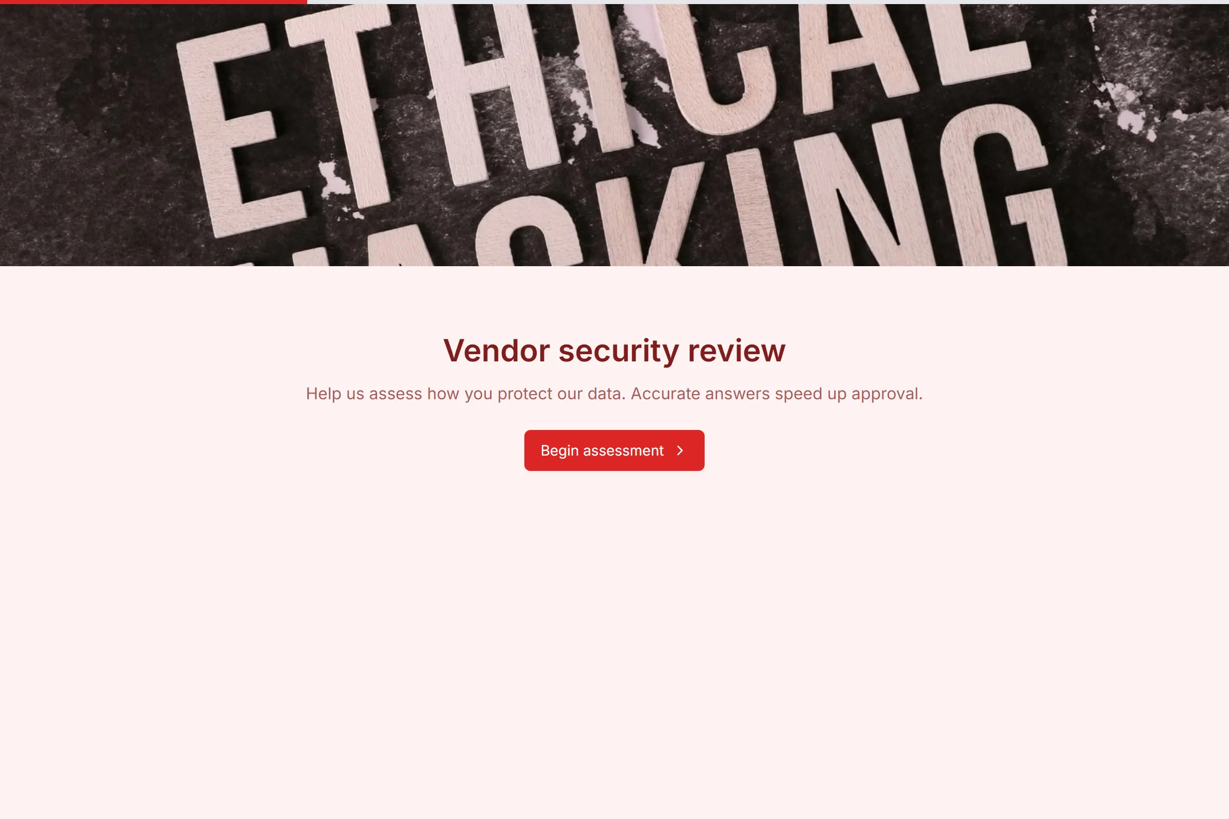 Vendor Security Risk Assessment preview