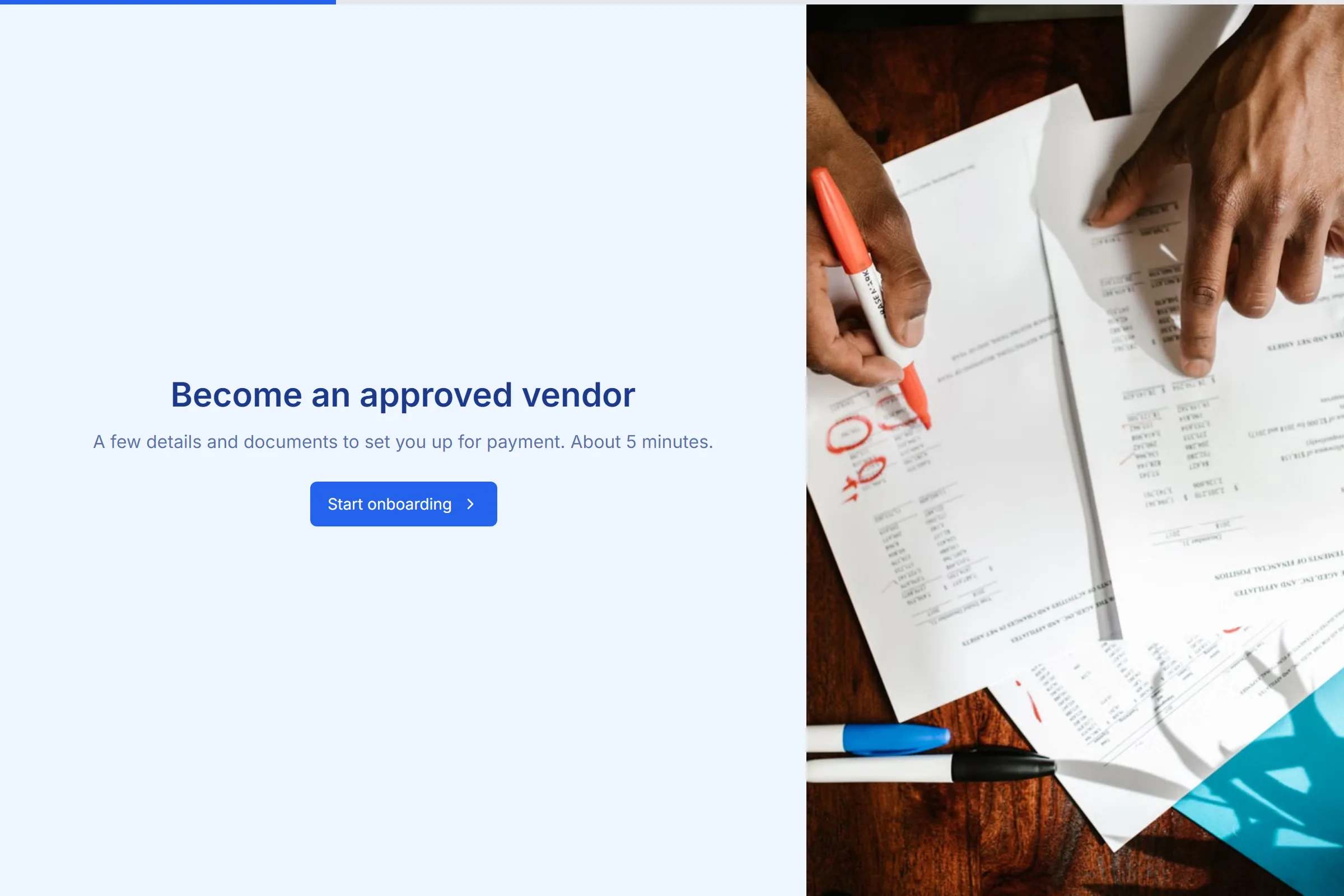 Vendor W-9 & Onboarding Intake template preview