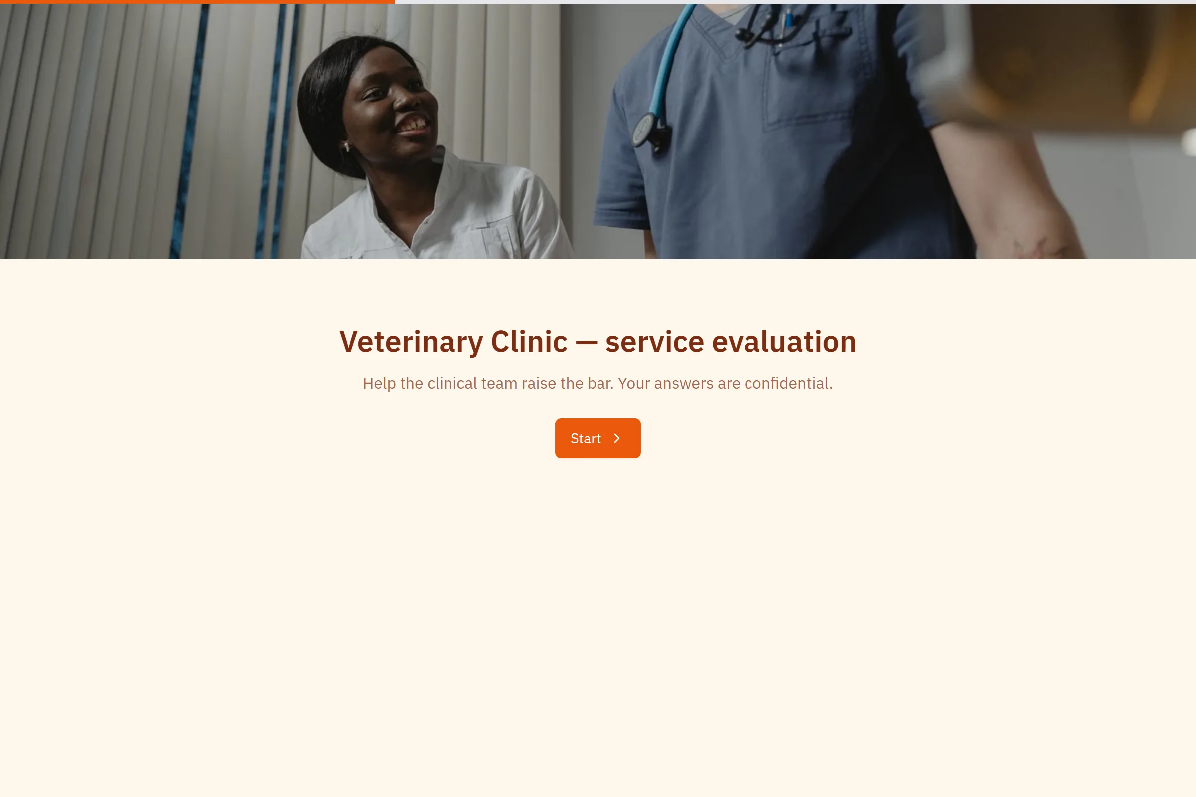 Veterinary Clinic Service Evaluation template preview