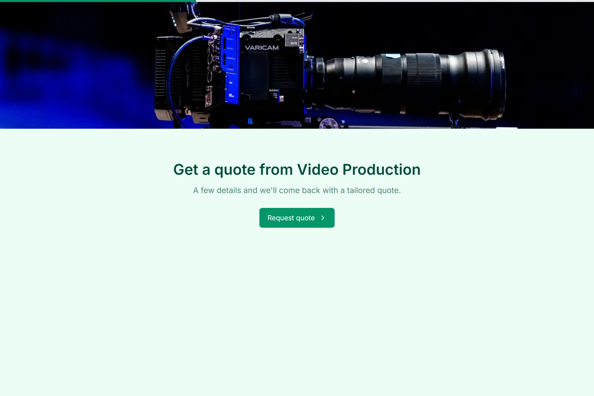Video Production Project Proposal template preview