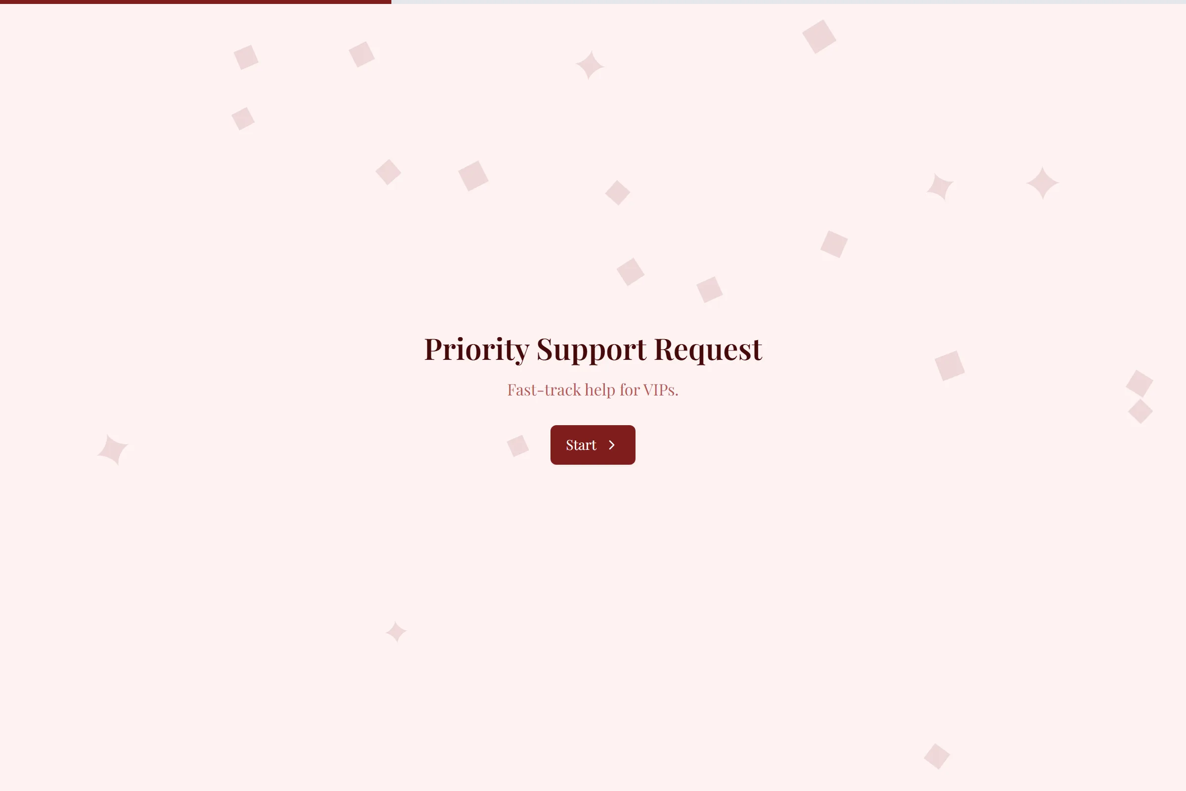 Priority Support Request template preview