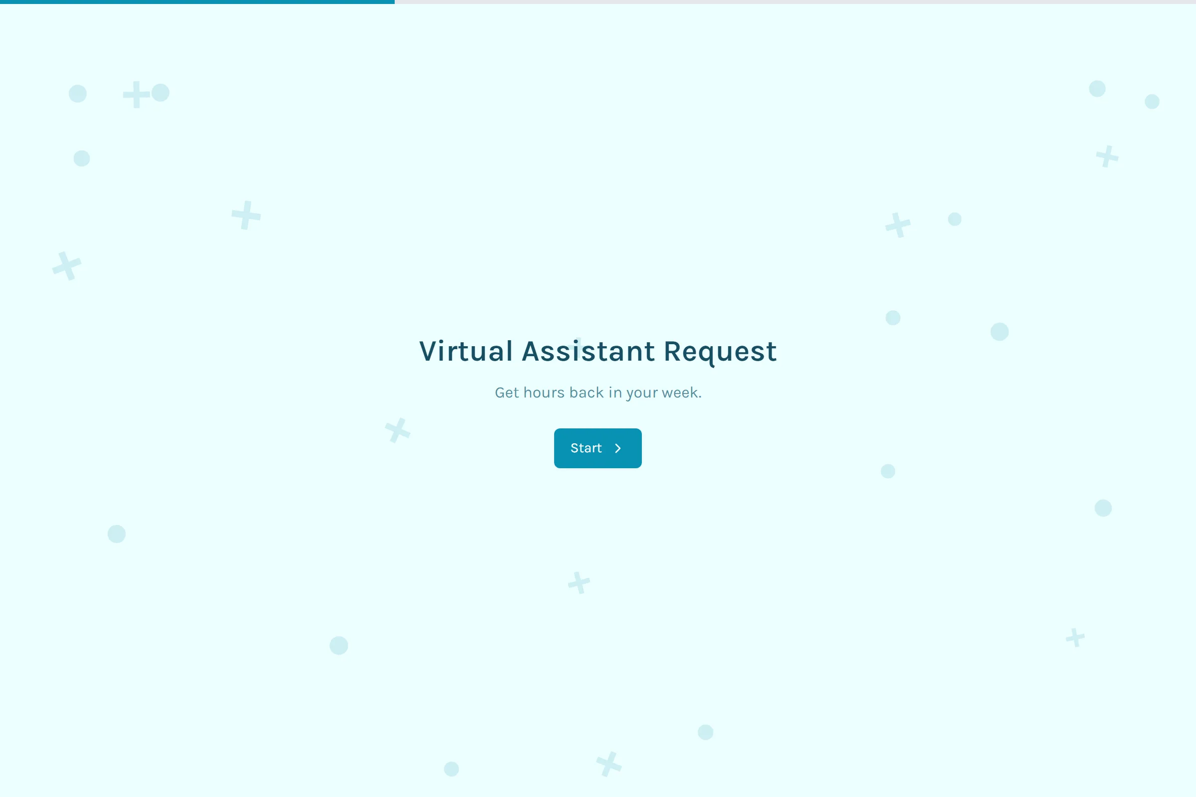 Virtual Assistant Request template preview