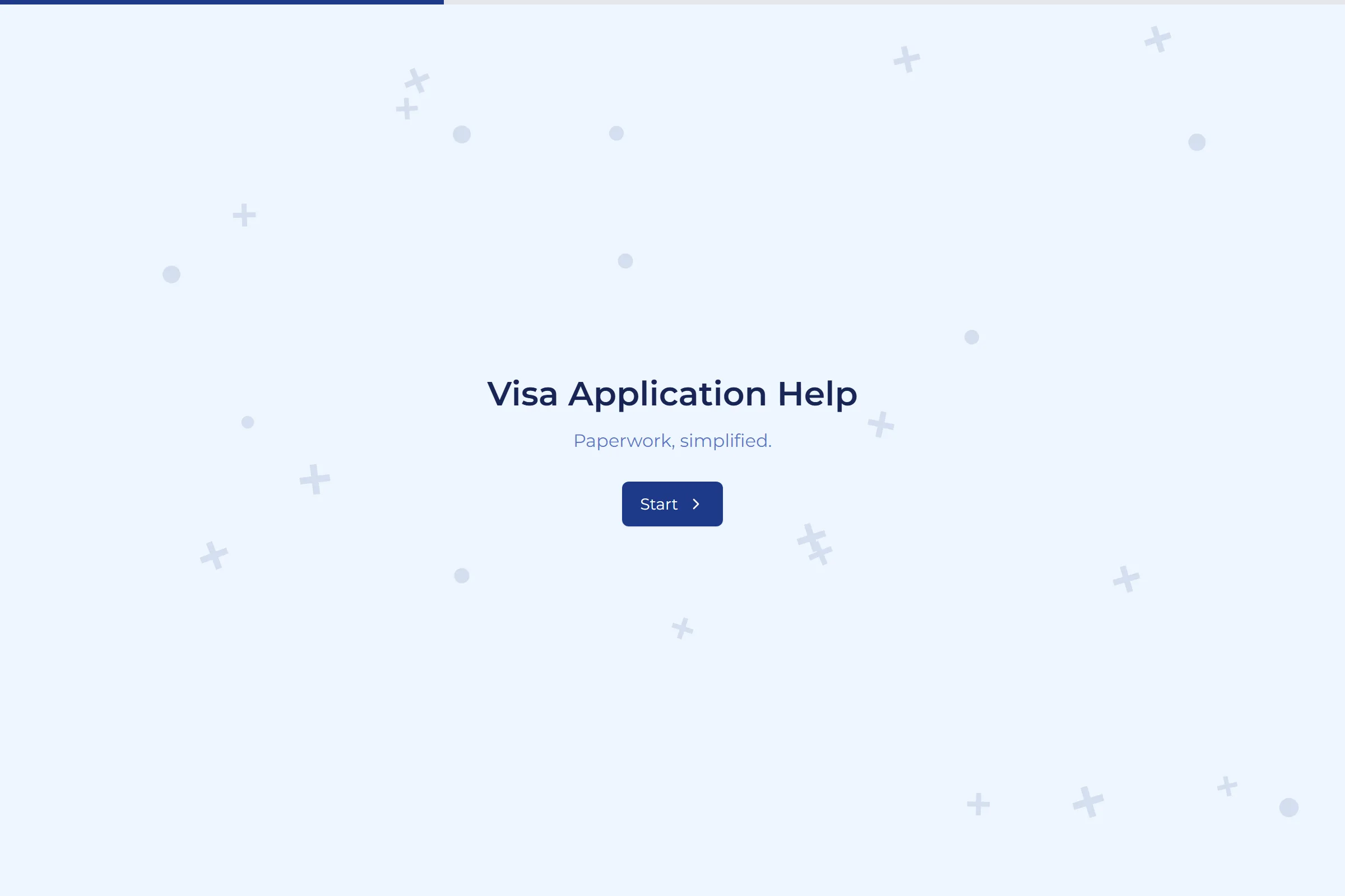 Visa Application Help template preview