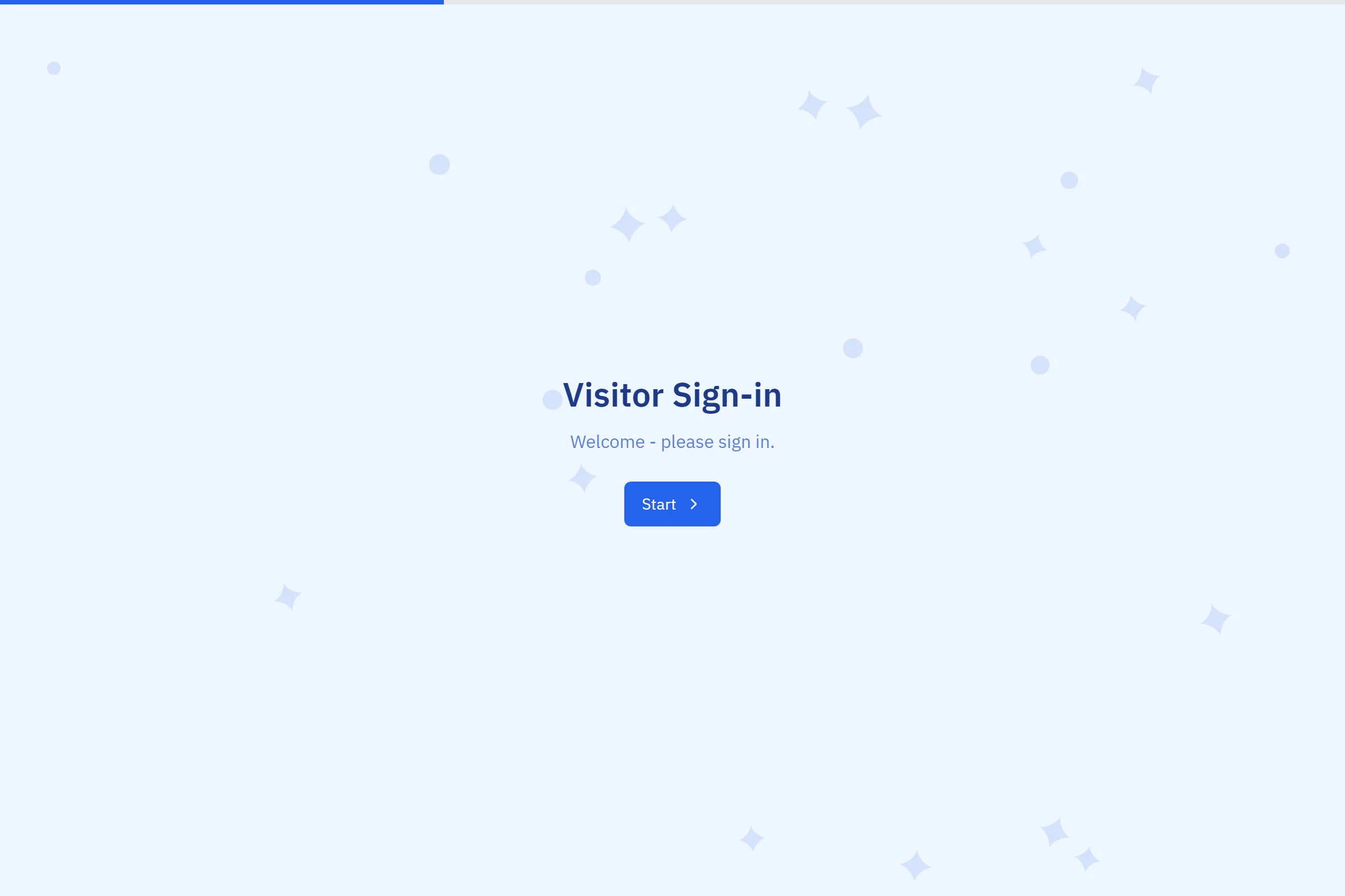 Visitor Sign-in template preview