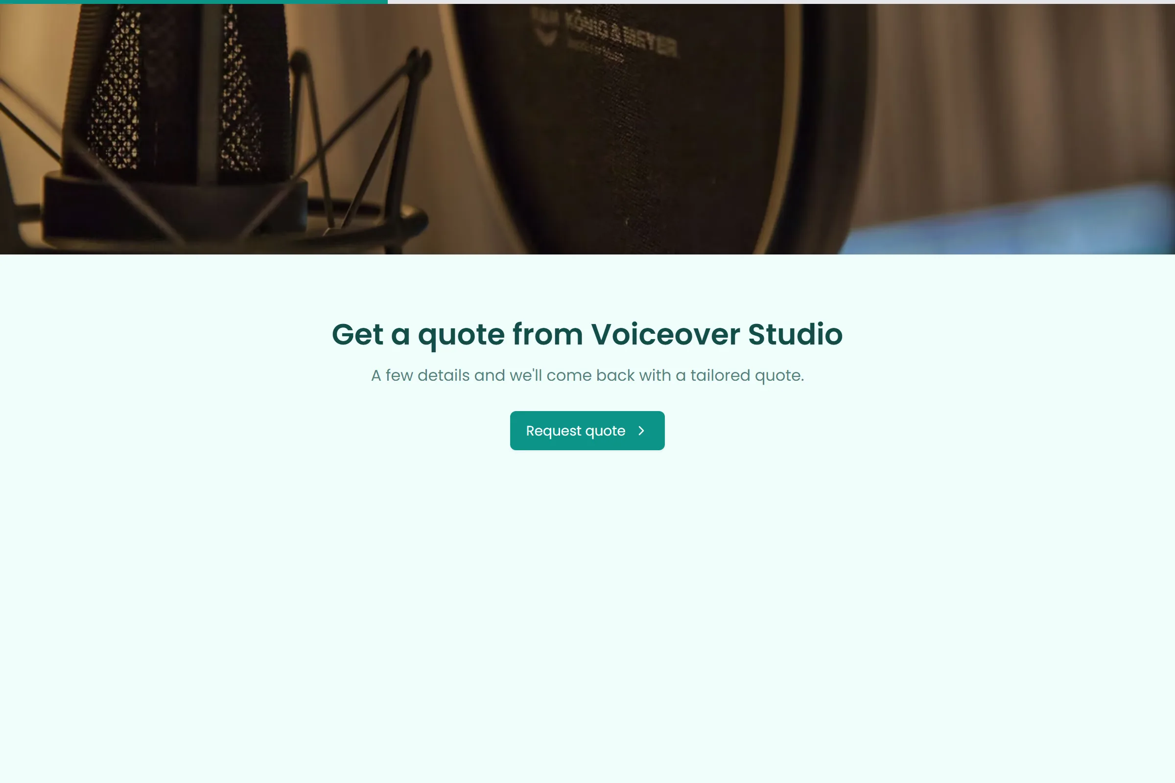 Voiceover Studio Partnership Proposal template preview