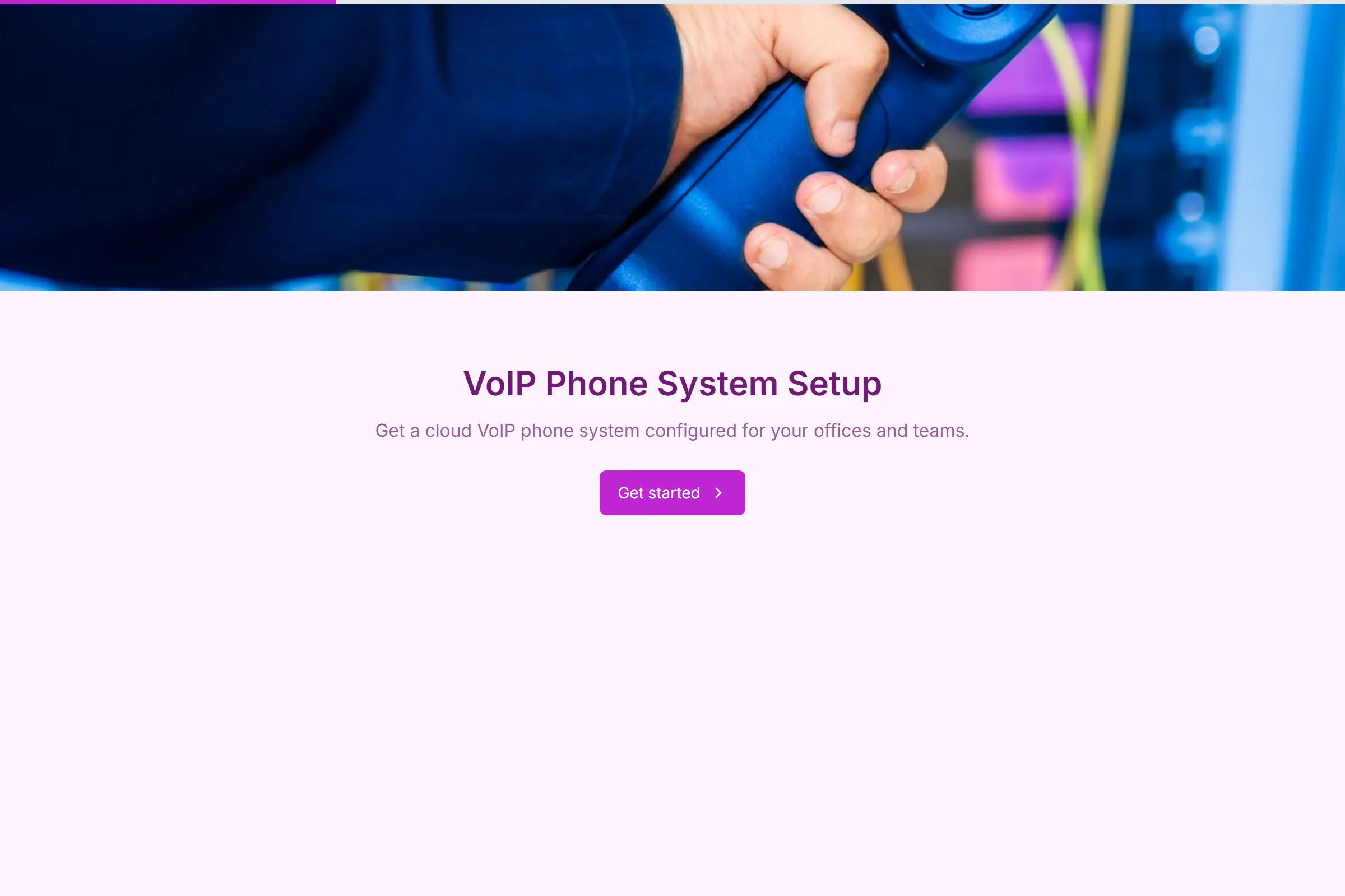 VoIP Phone System Setup template preview