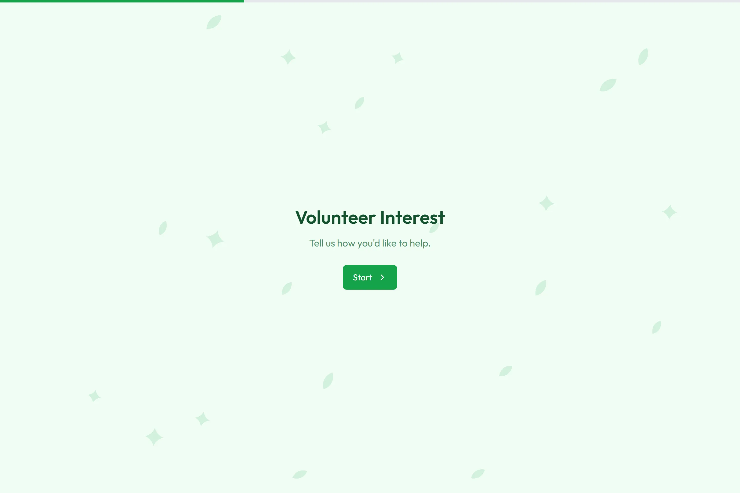 Volunteer Interest template preview