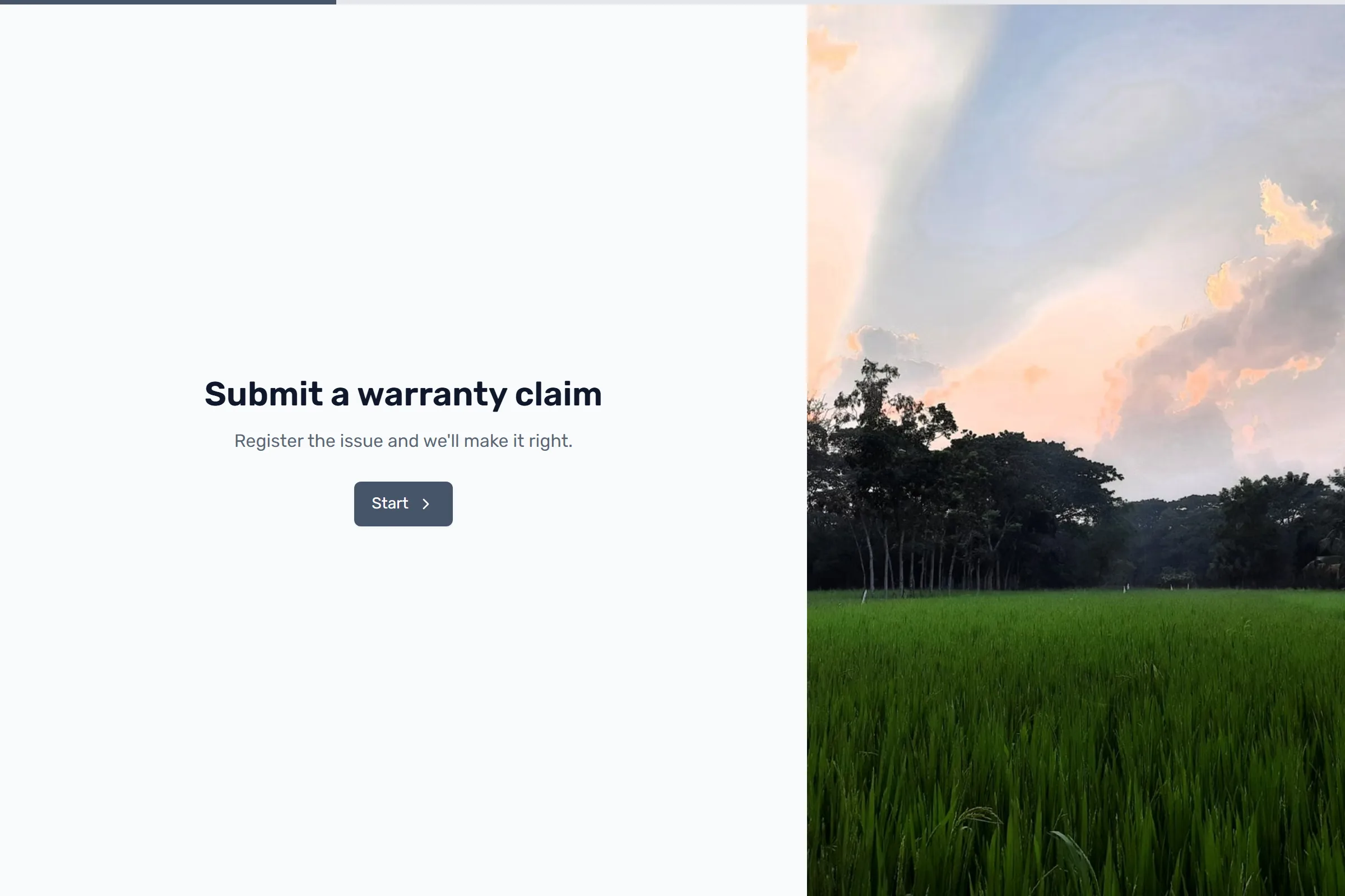 Warranty Claim template preview