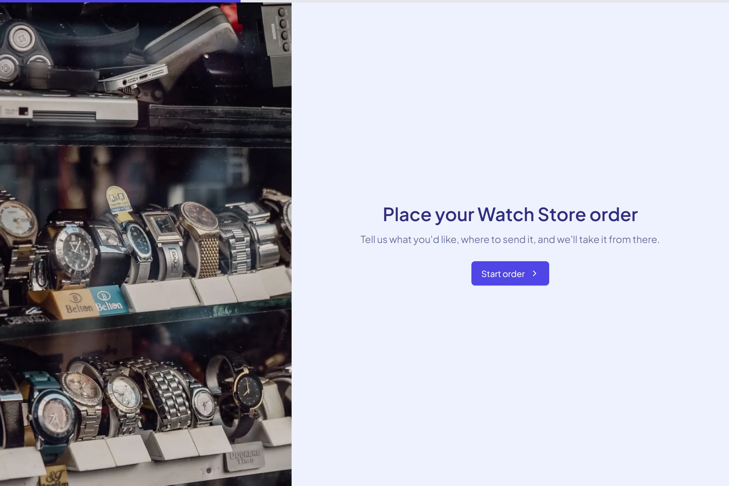 Watch Store template preview