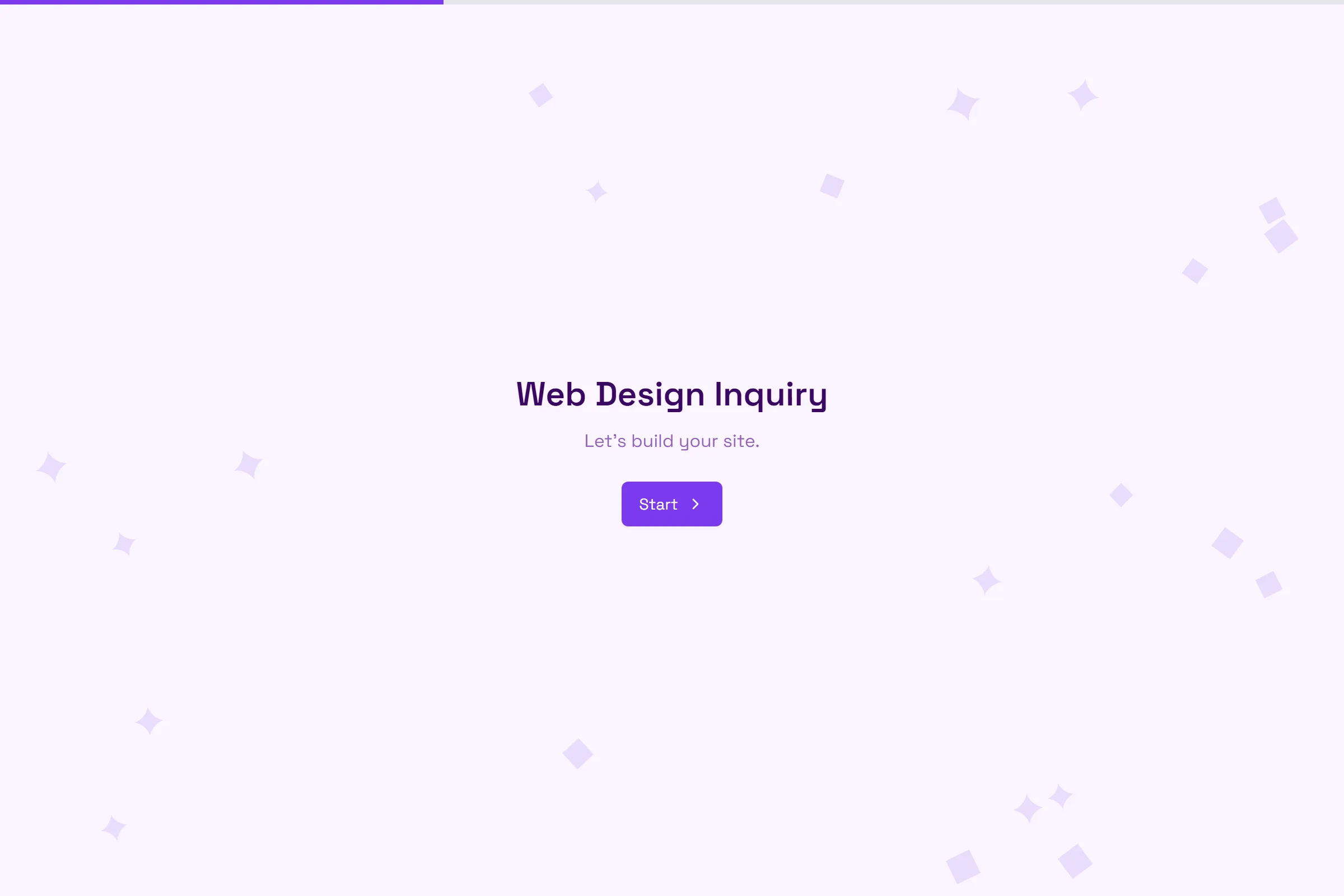 Web Design Inquiry template preview