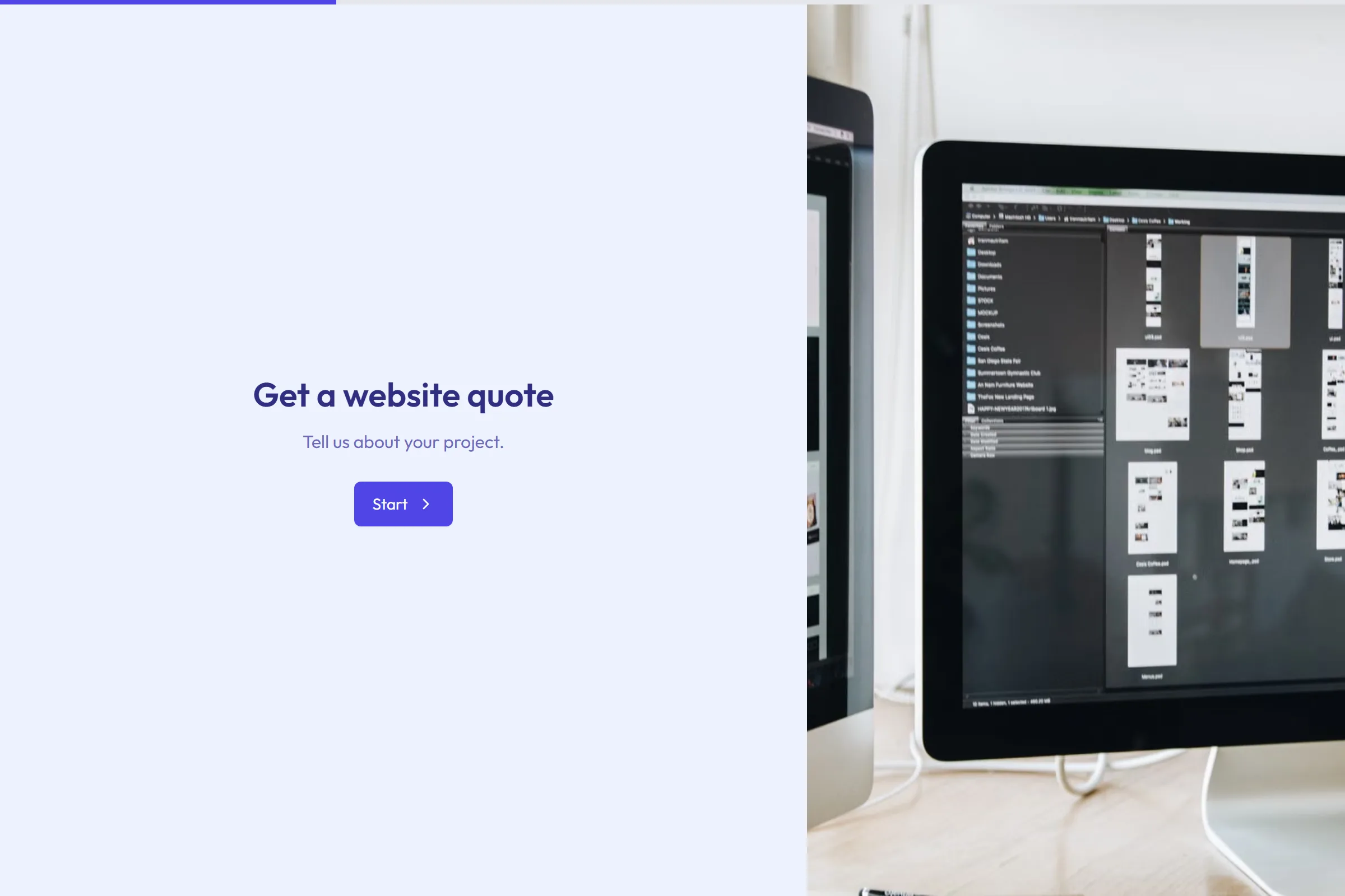Web Design Quote template preview