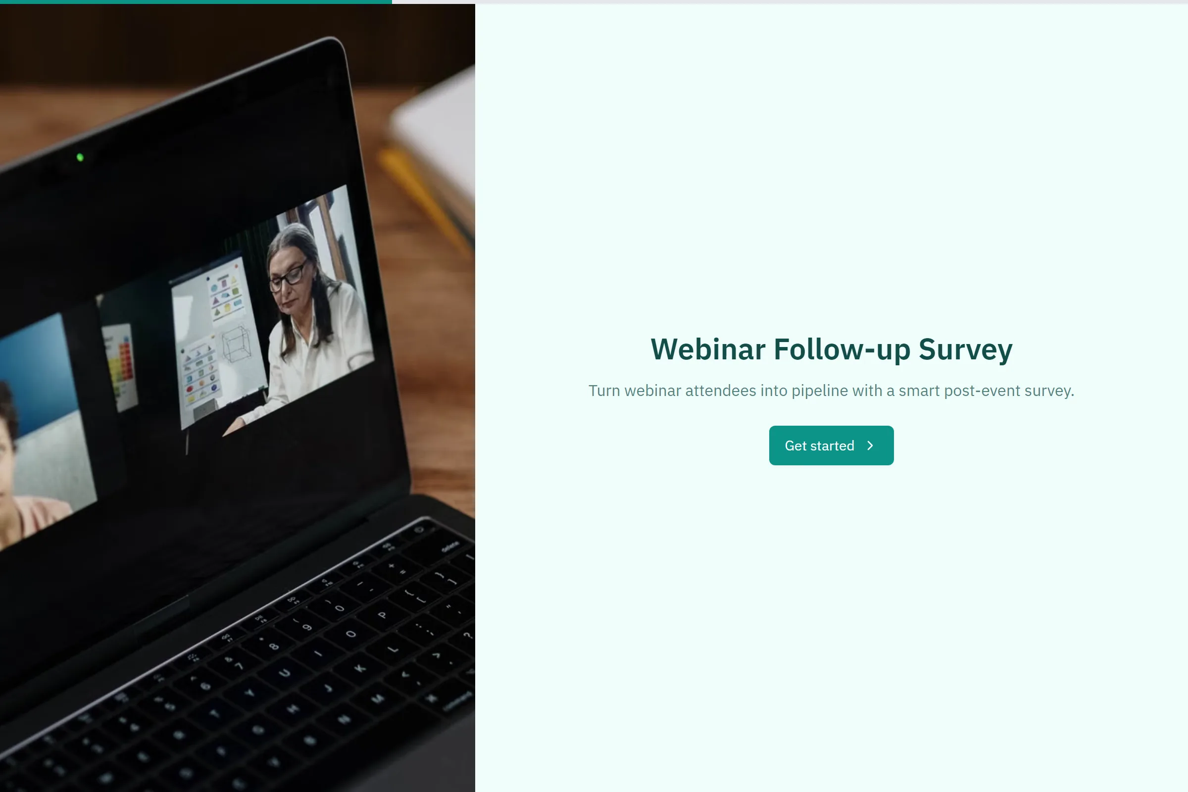 Webinar Follow-up Survey template preview