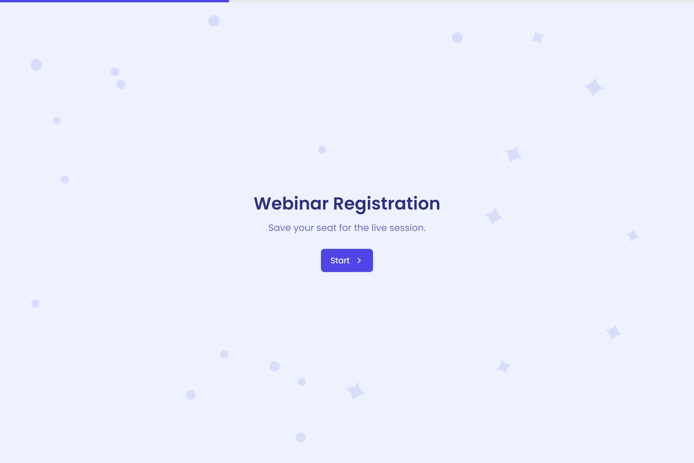 Webinar Registration template preview