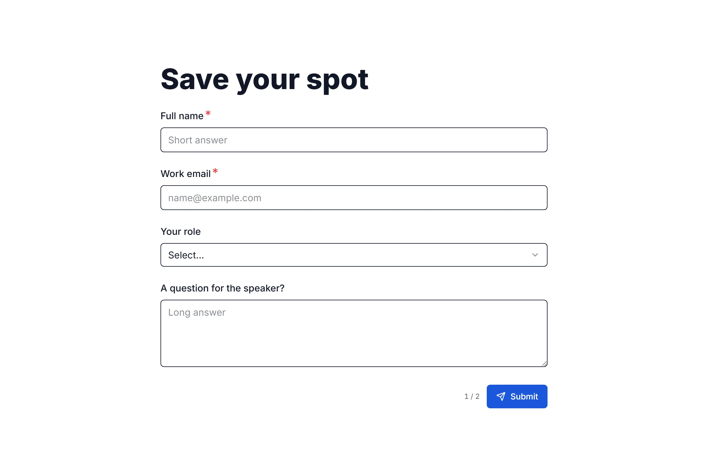 Webinar Registration template preview