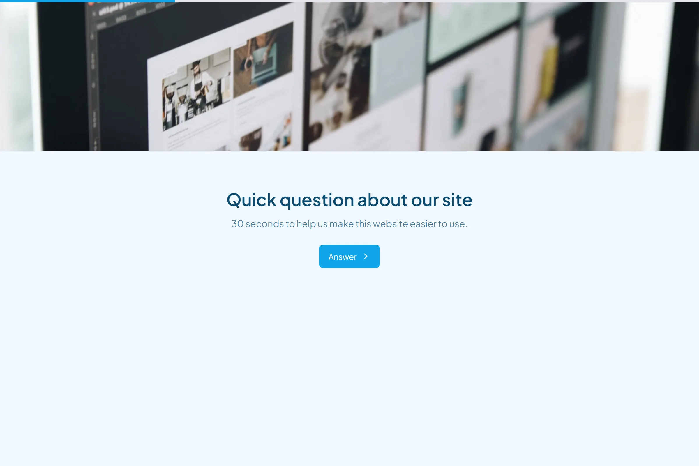 Website UX Satisfaction Survey template preview