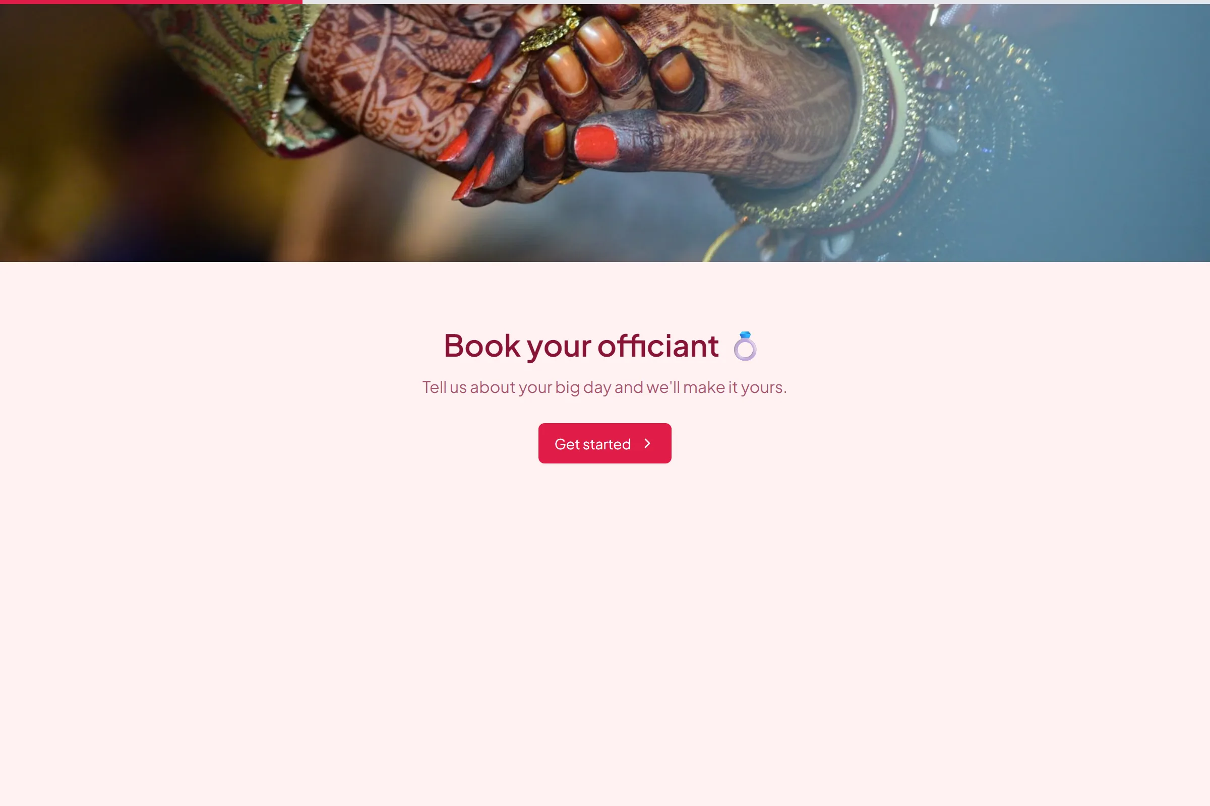Wedding Officiant Booking template preview