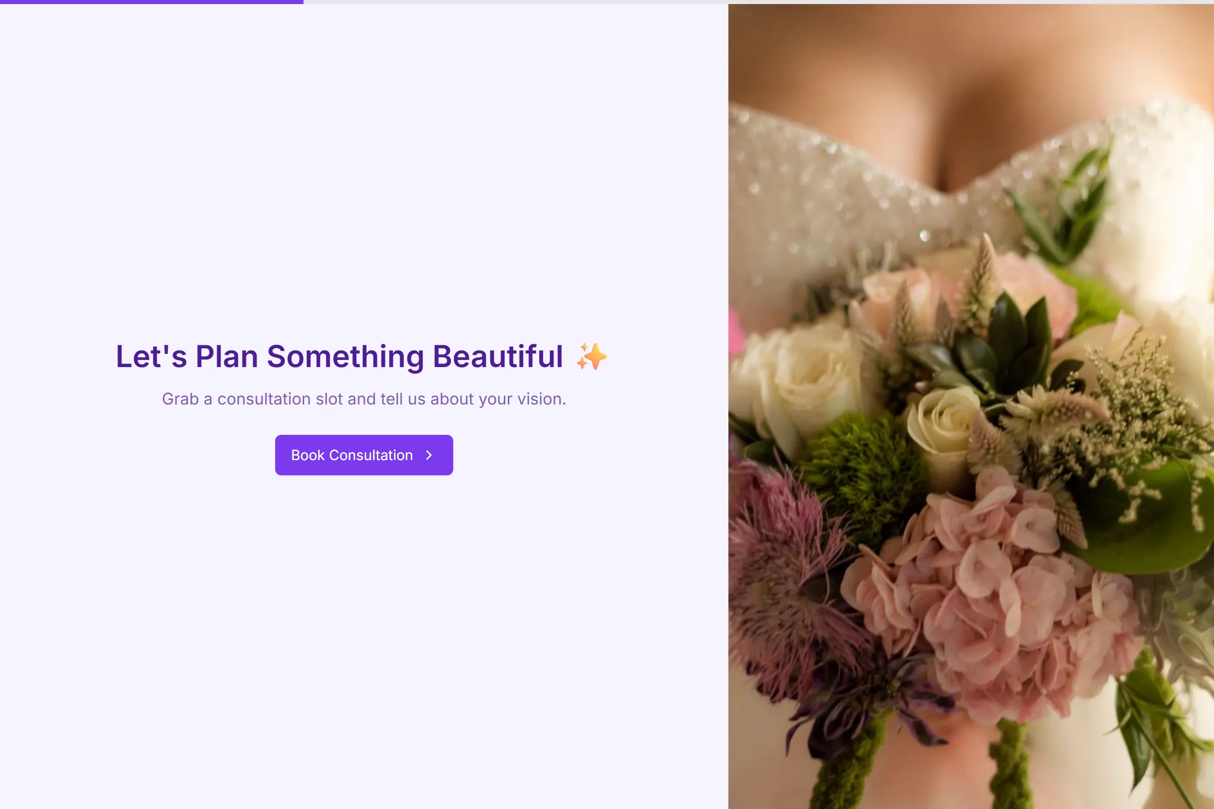 Wedding Planner Consultation template preview