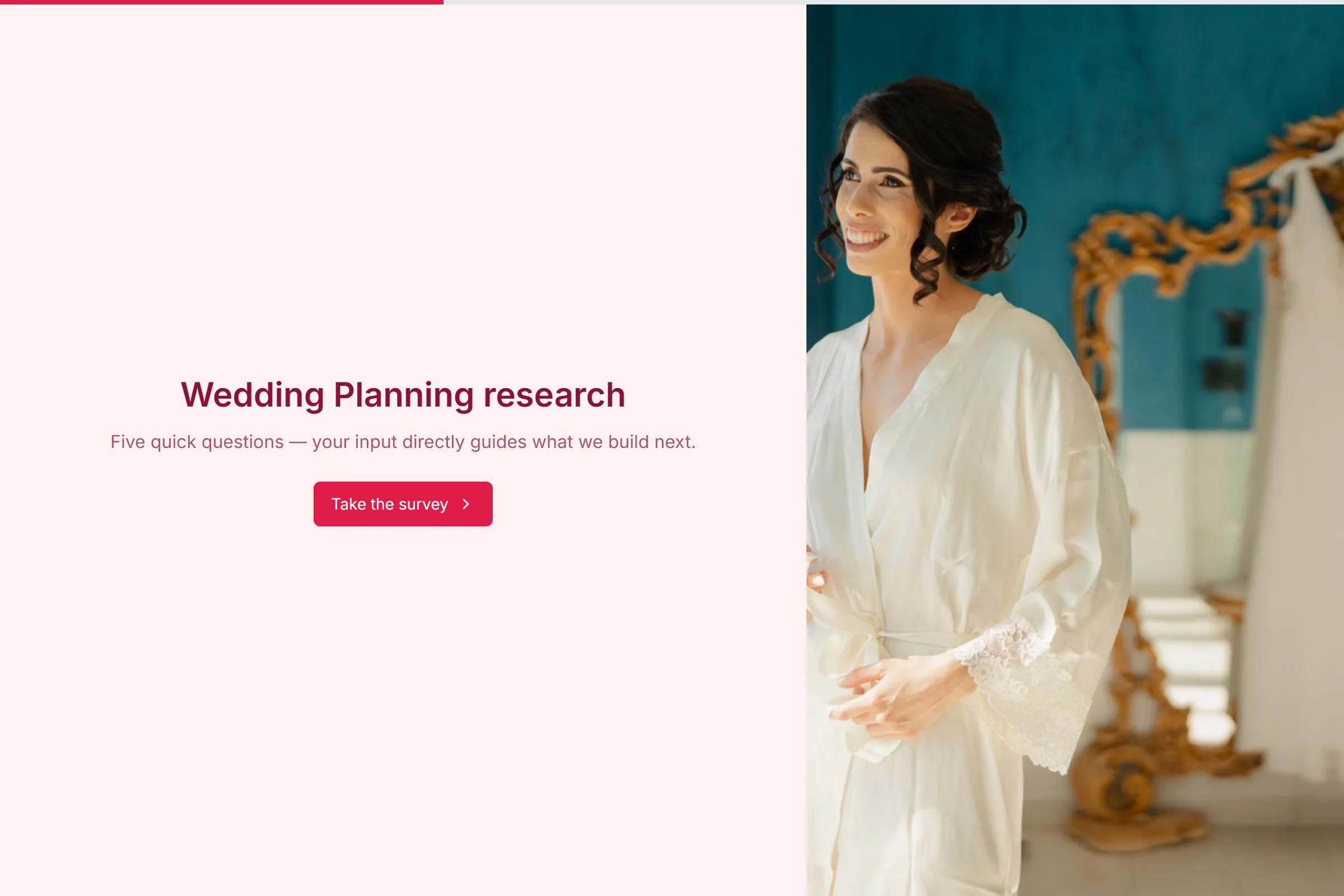 Wedding Planning Market Research Survey template preview