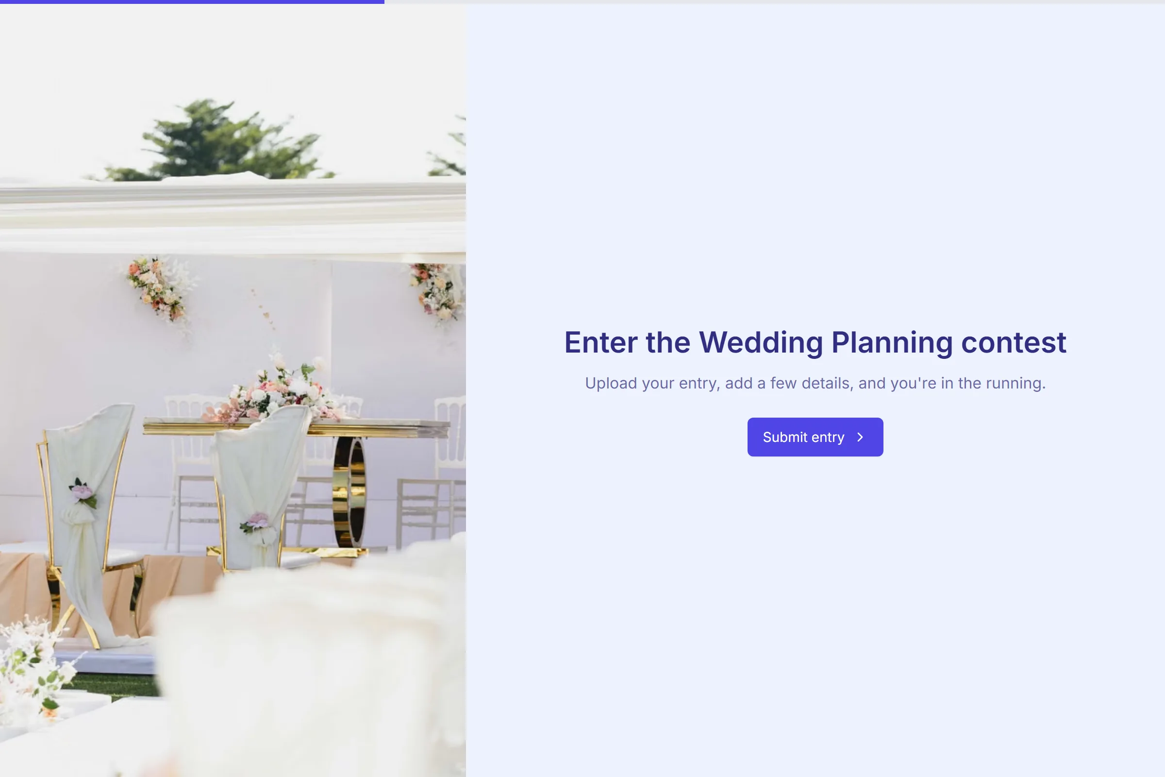 Wedding Planning Photo Contest Entry template preview