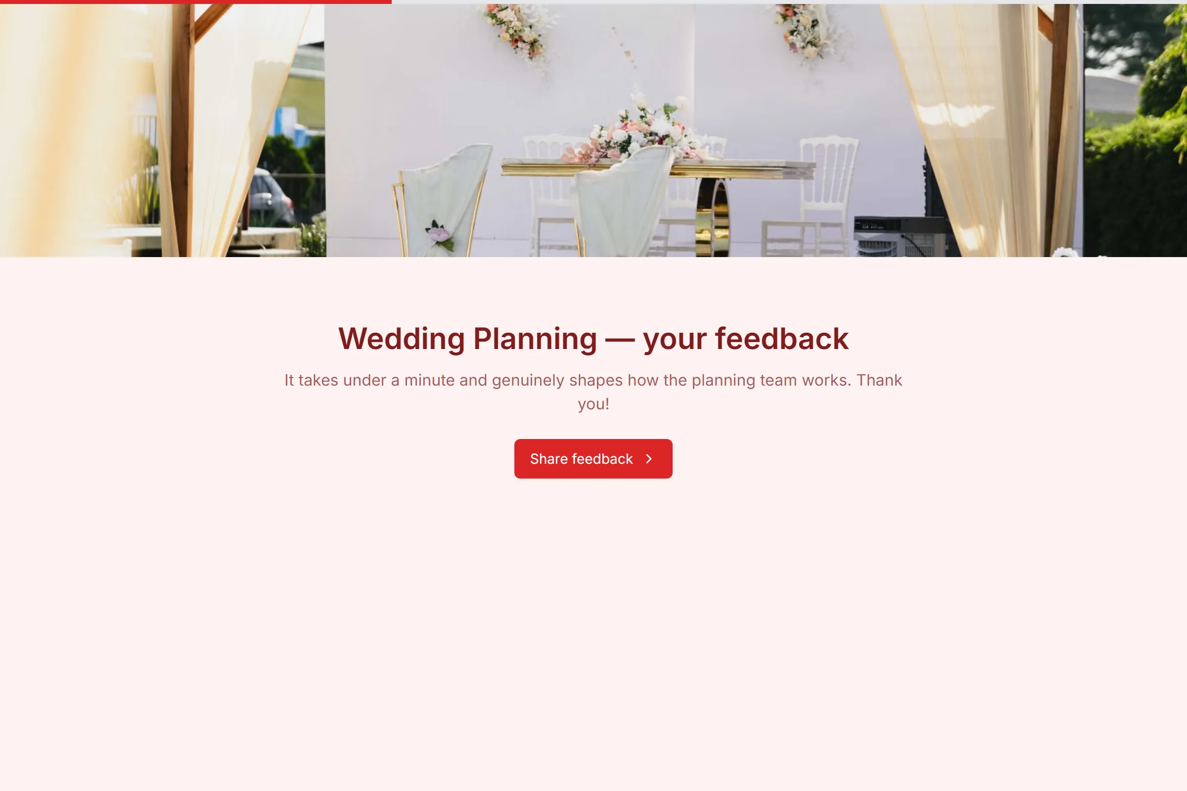 Wedding Planning Satisfaction Survey template preview
