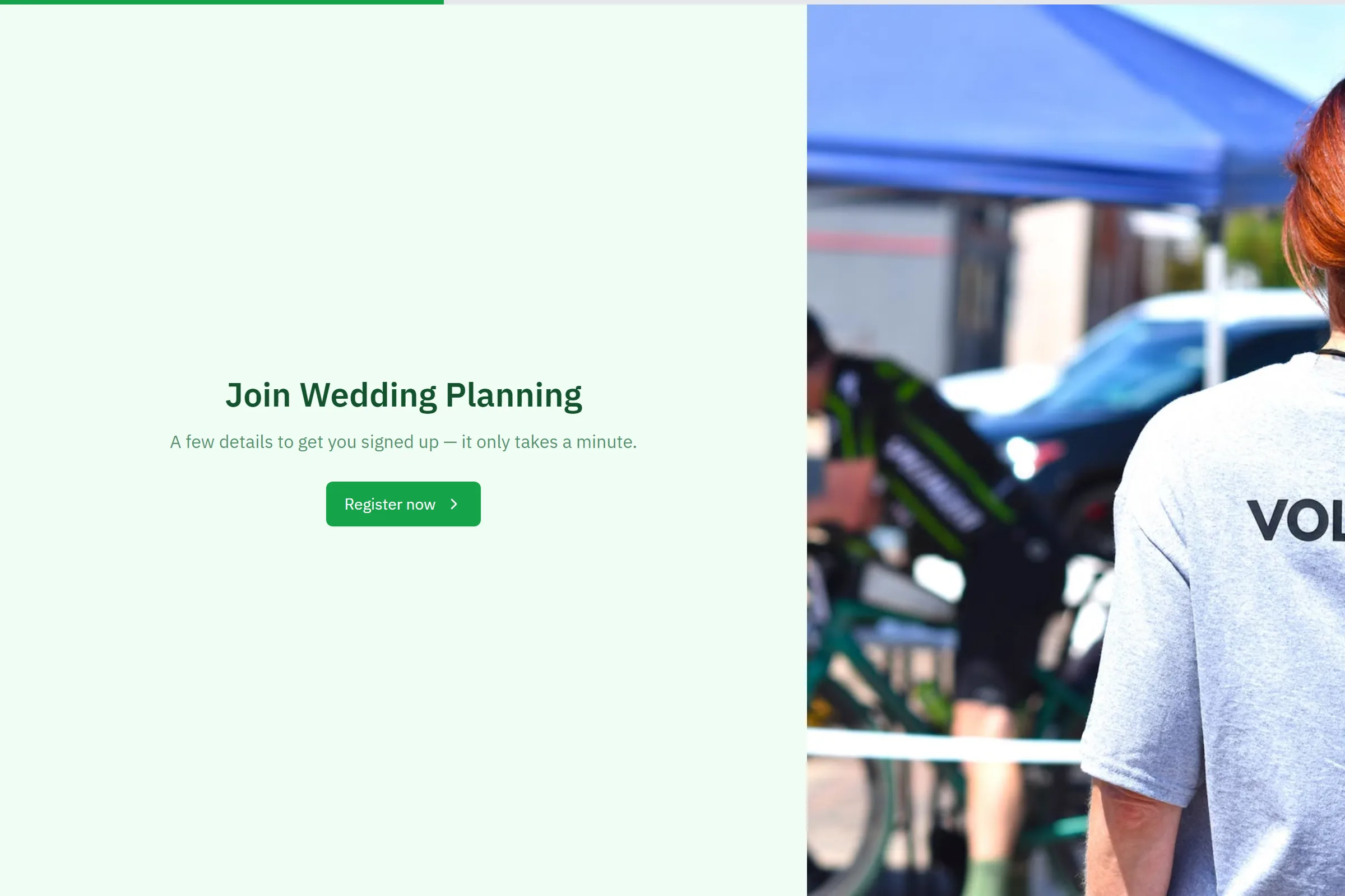 Wedding Planning Volunteer Application template preview
