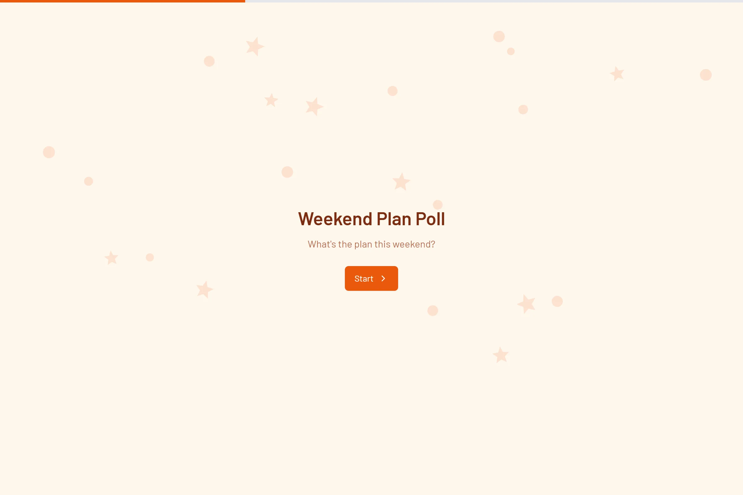 Weekend Plan Poll template preview
