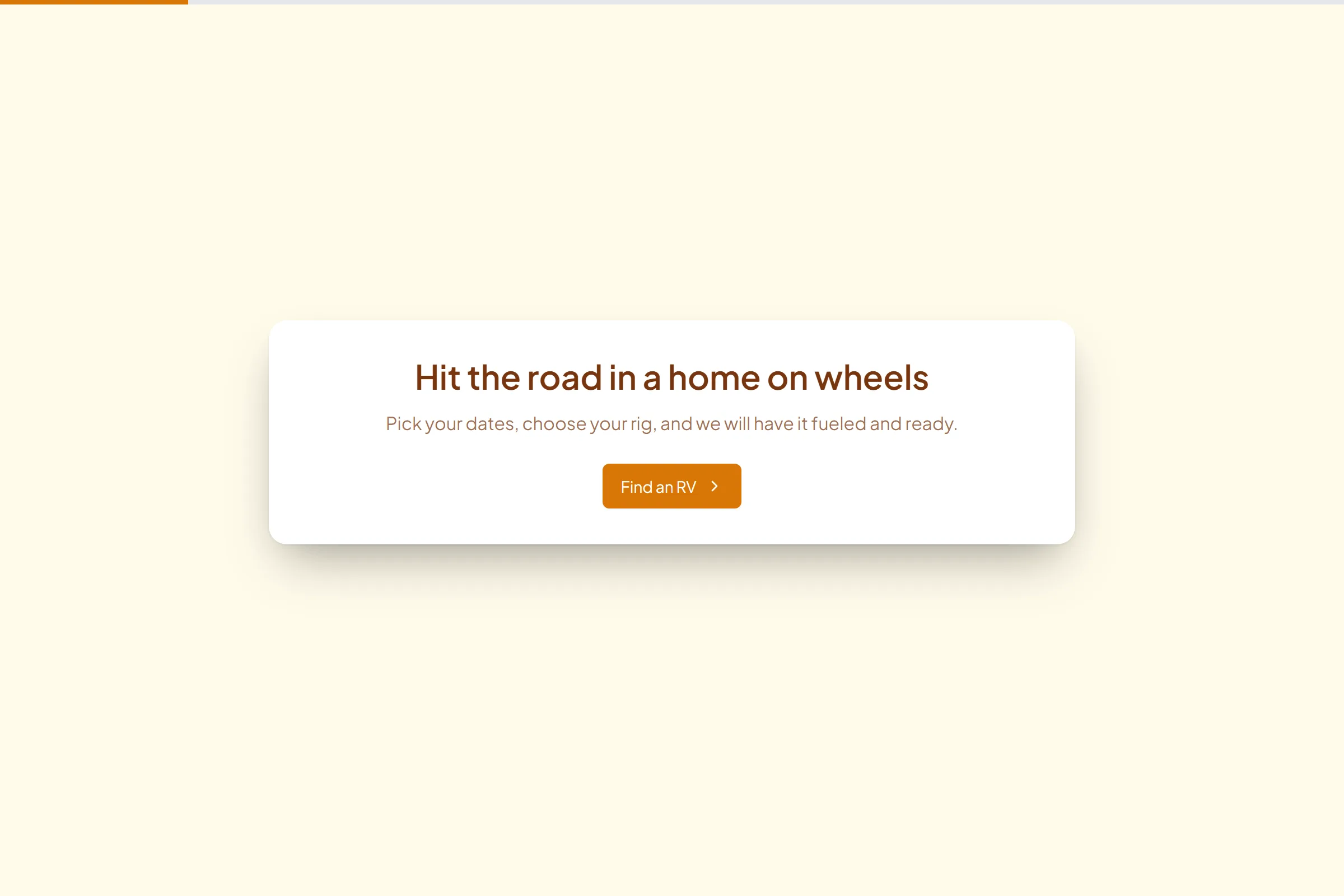 Weekend RV Rental template preview