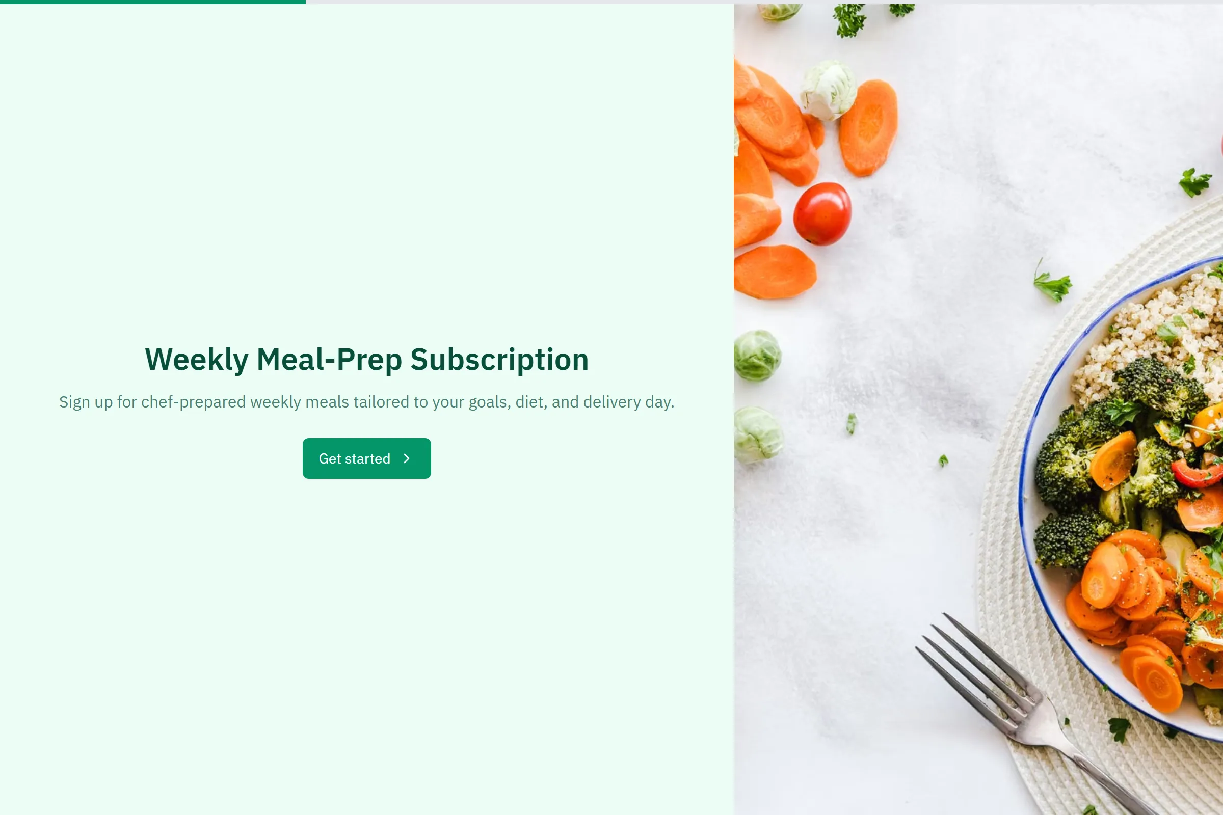 Weekly Meal-Prep Subscription template preview