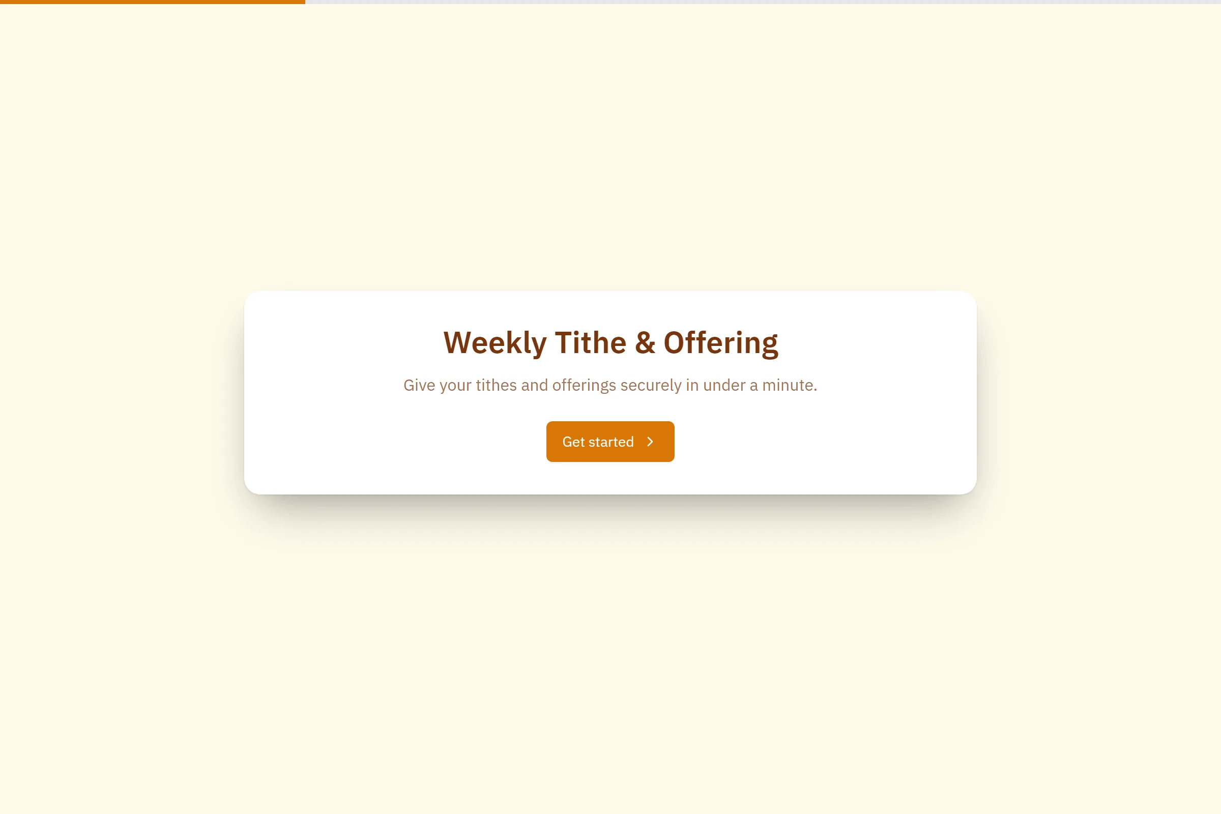 Weekly Tithe & Offering template preview