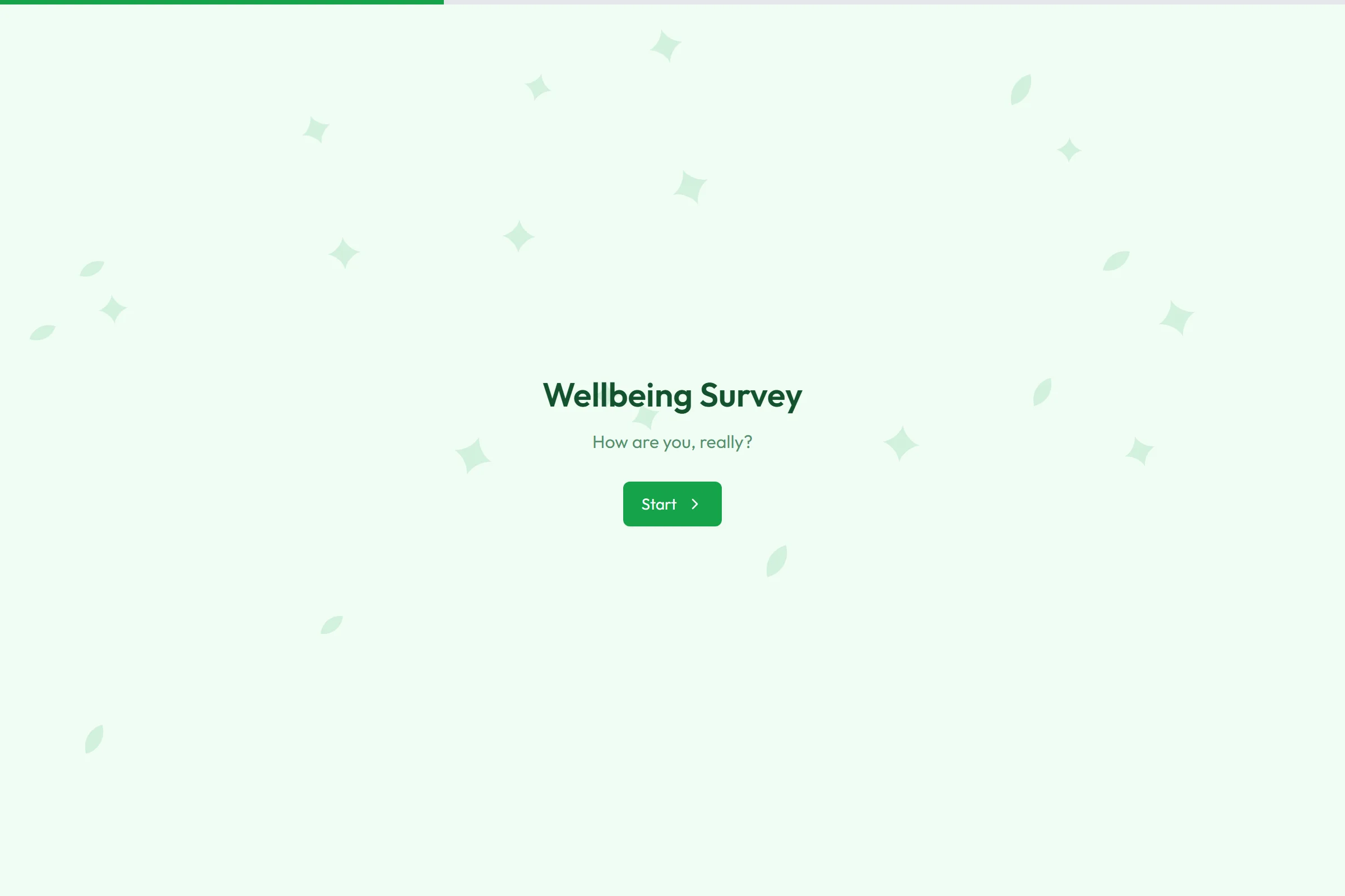 Wellbeing Survey template preview