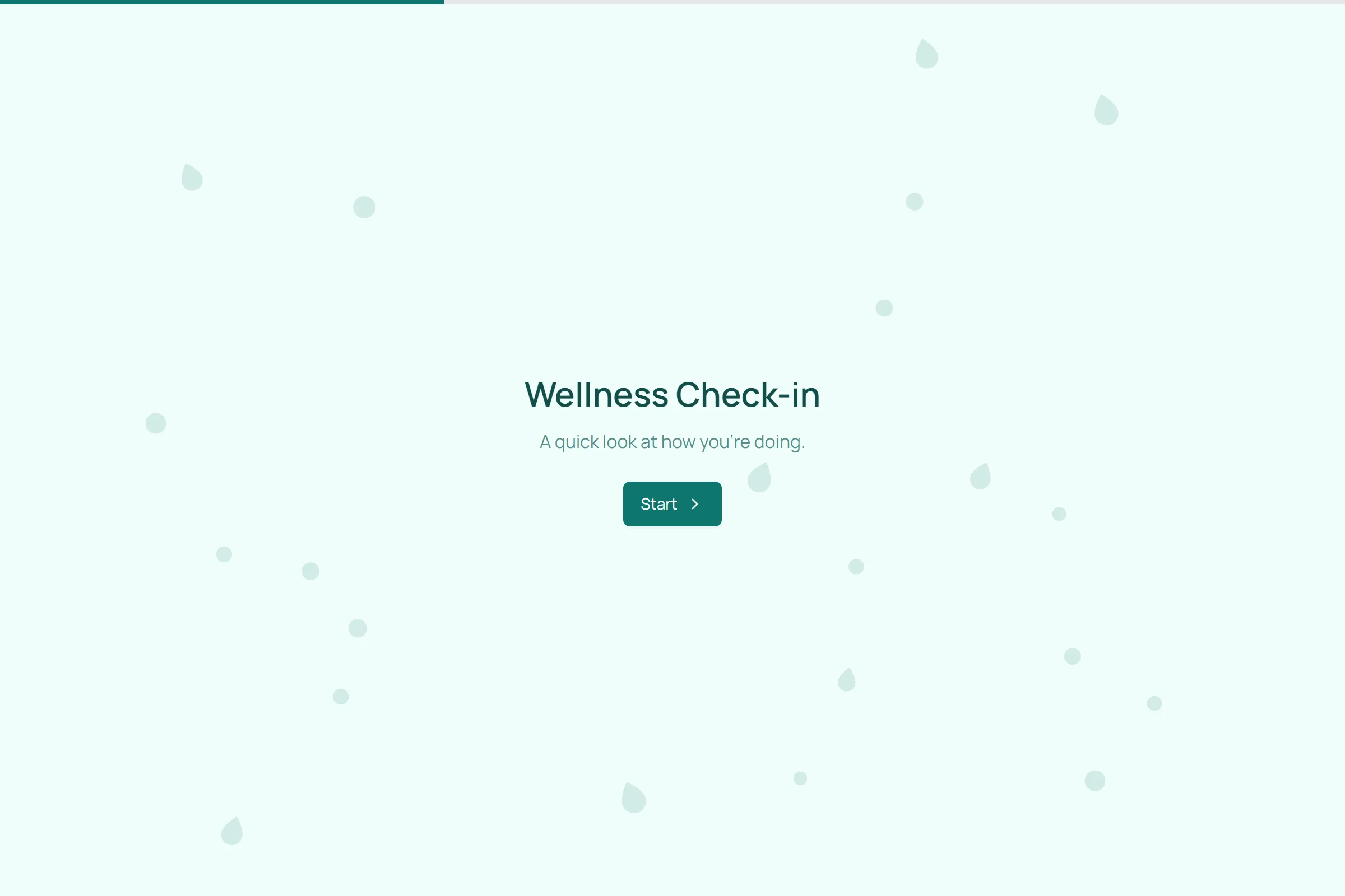 Wellness Check-in template preview