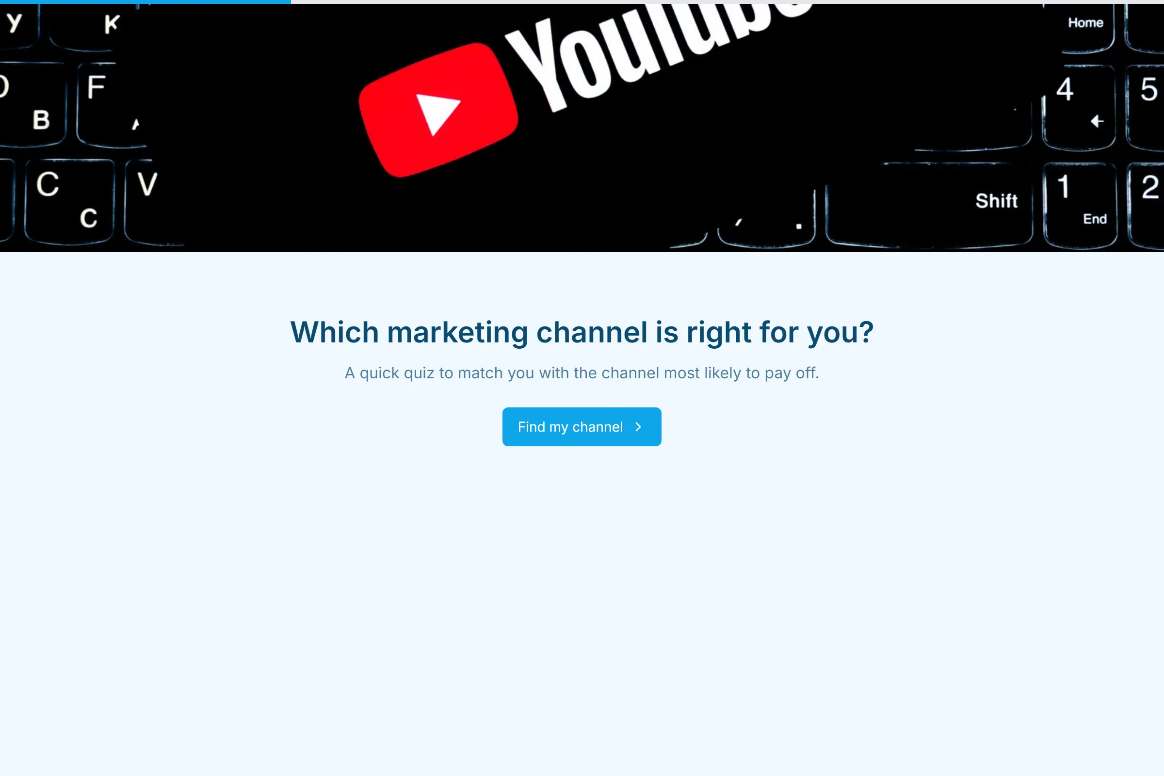 Which Marketing Channel Suits You? template preview