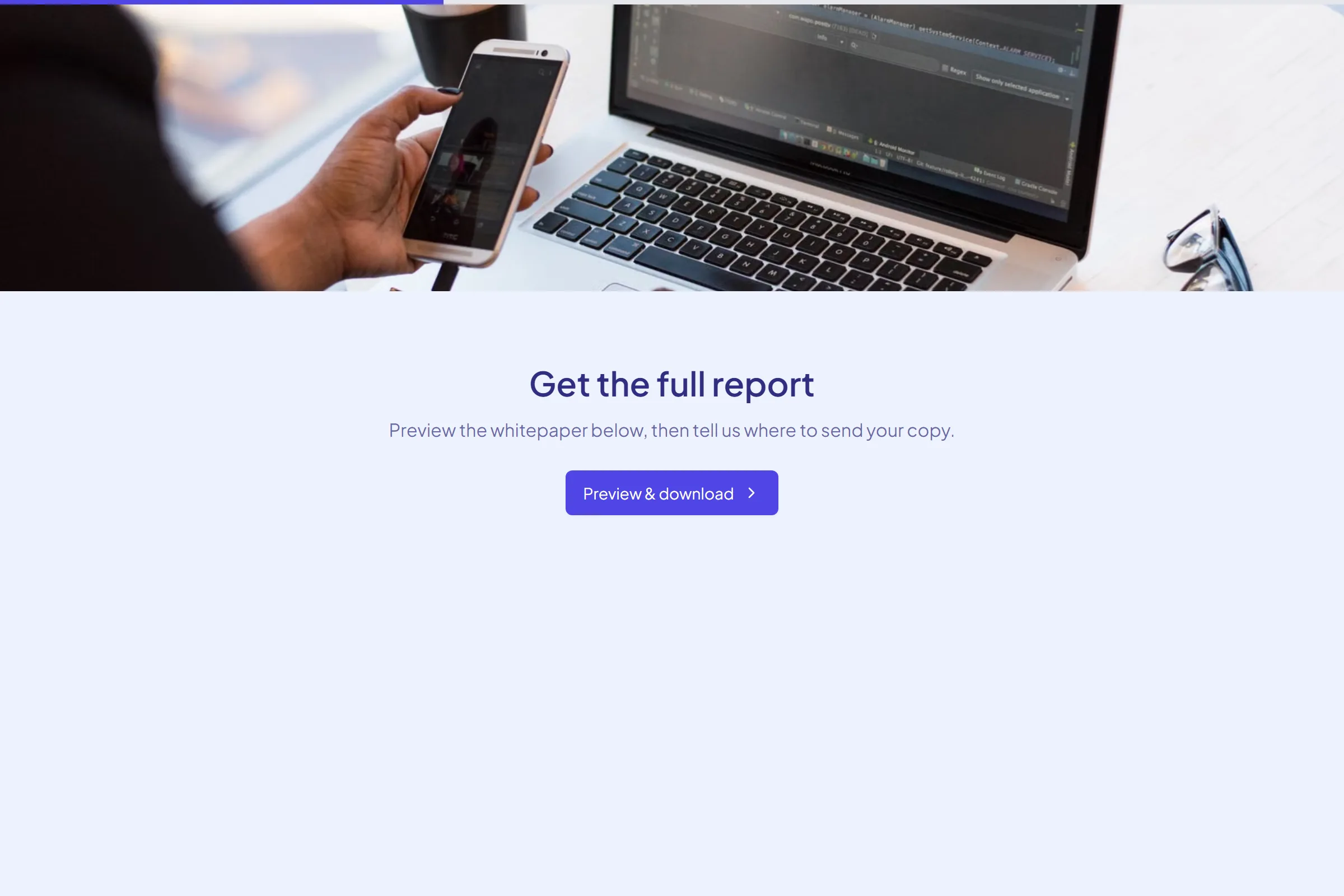 Whitepaper Preview & Lead Capture template preview