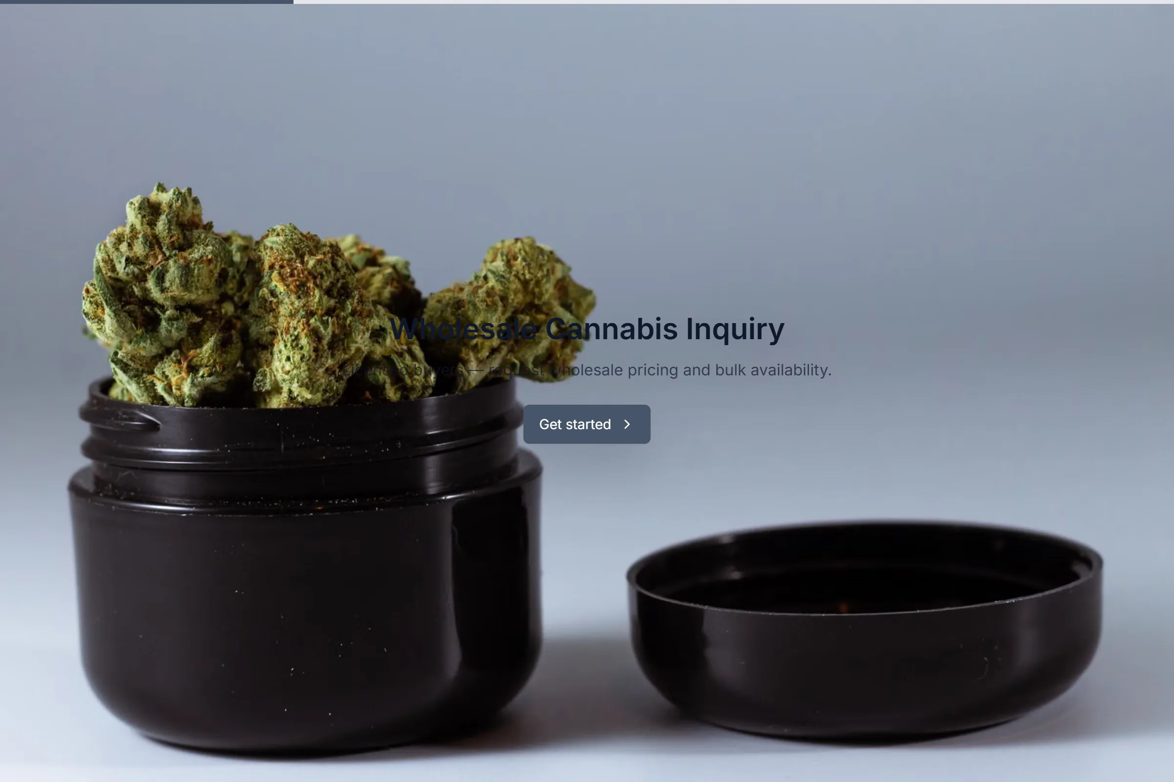 Wholesale Cannabis Inquiry template preview