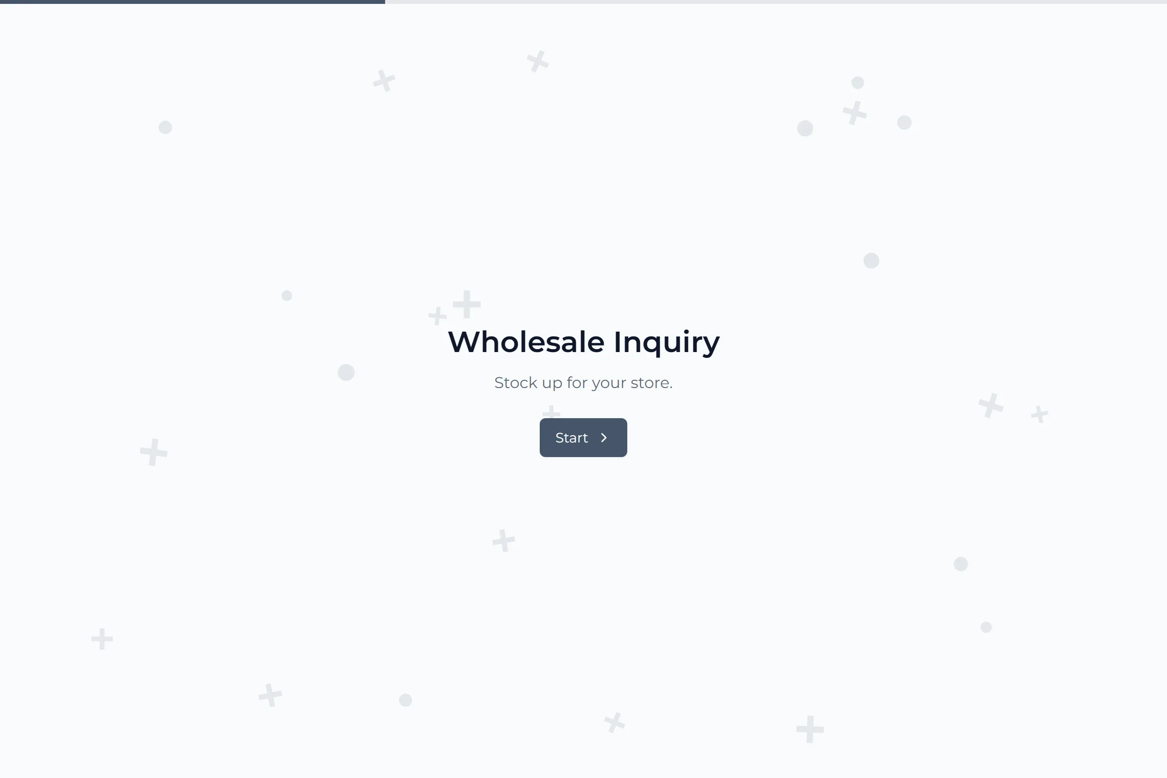 Wholesale Inquiry template preview