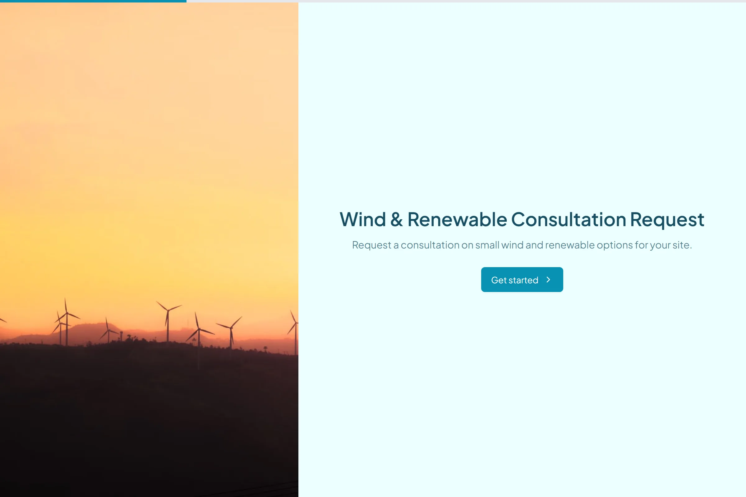 Wind & Renewable Consultation Request template preview