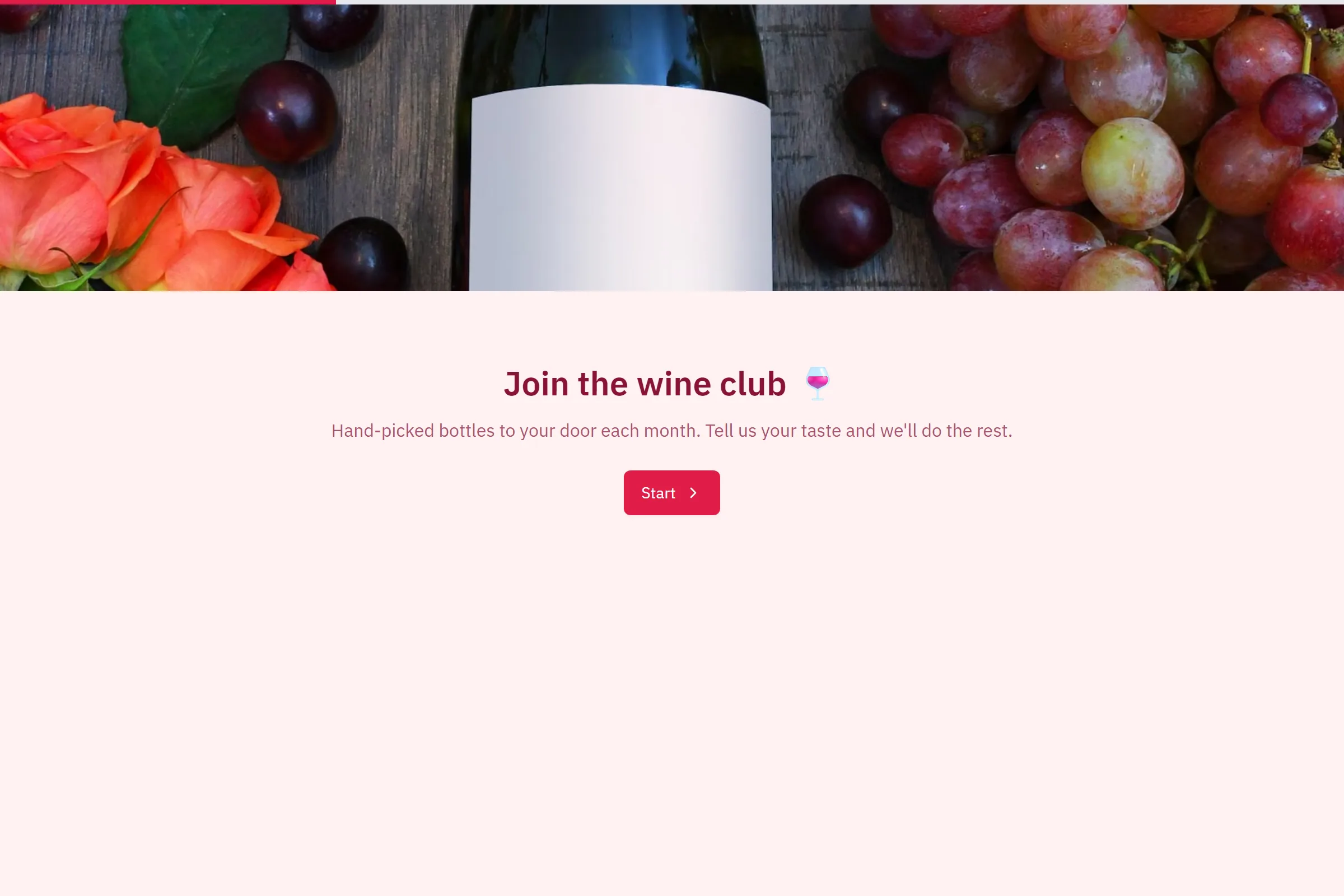 Wine Club Membership template preview