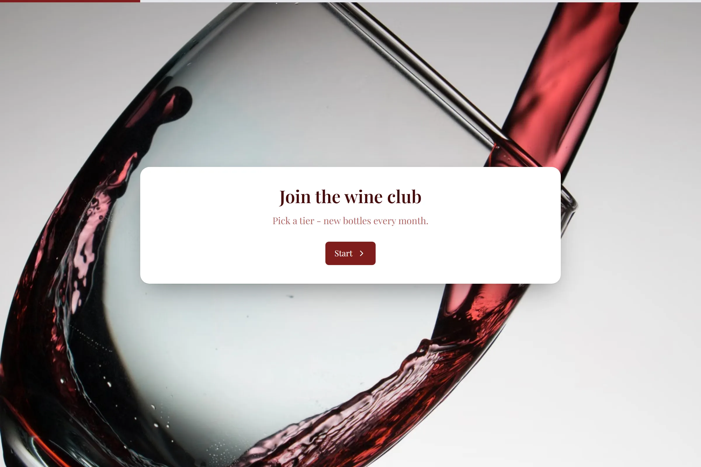Wine Club Membership template preview