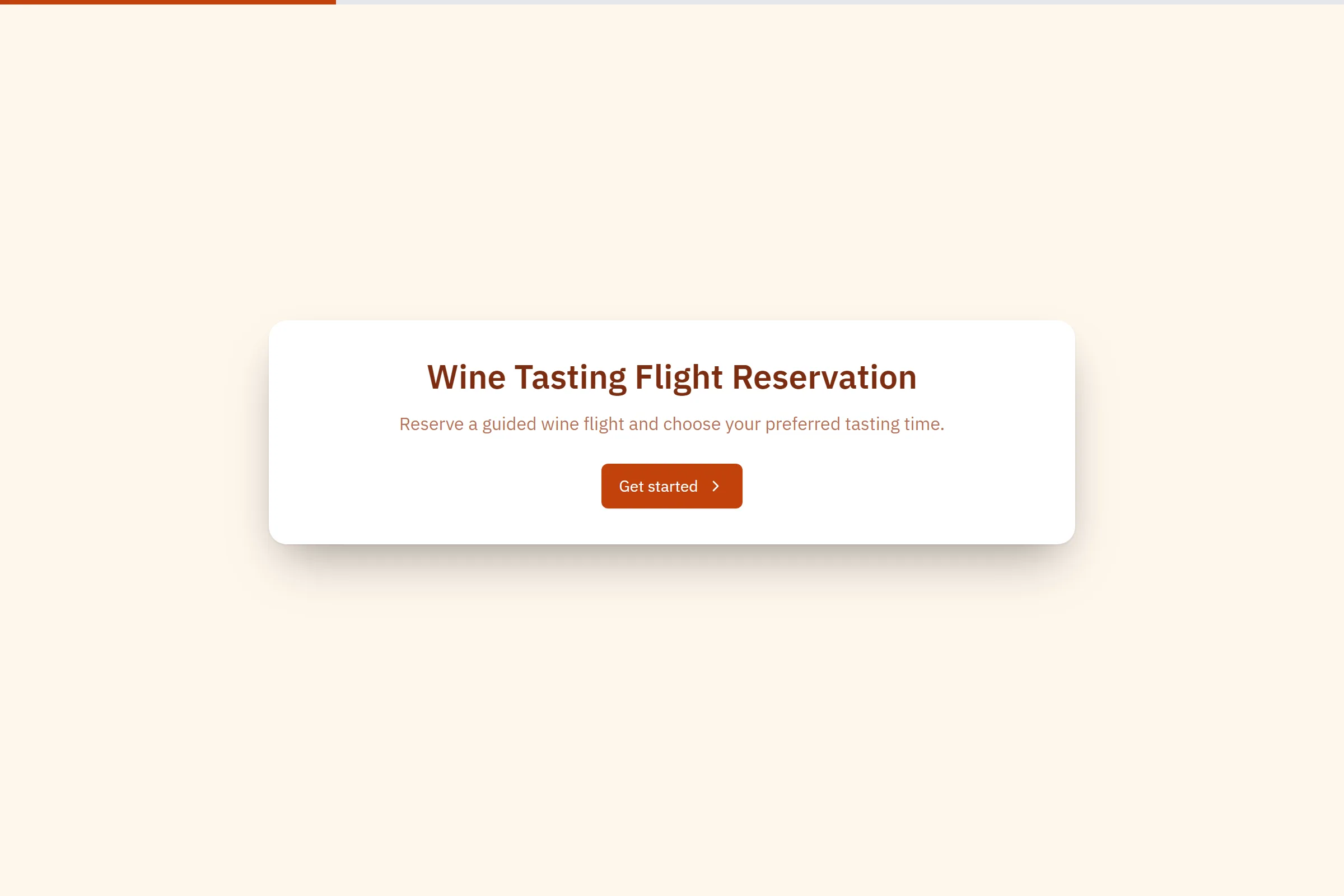 Wine Tasting Flight Reservation template preview