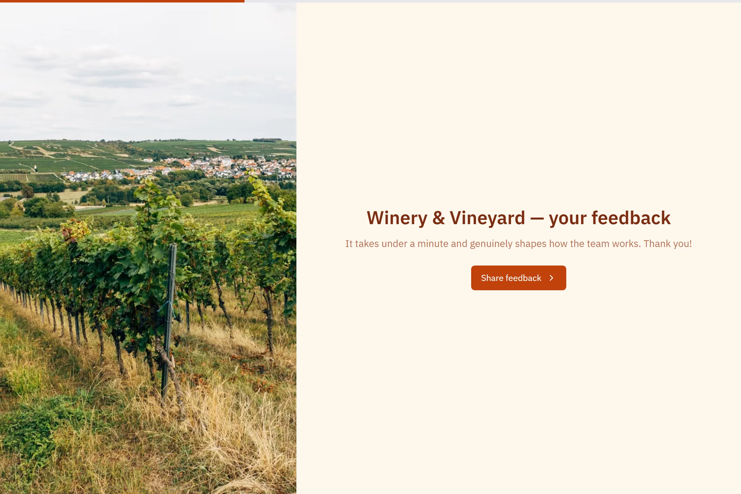 Winery & Vineyard Satisfaction Survey template preview