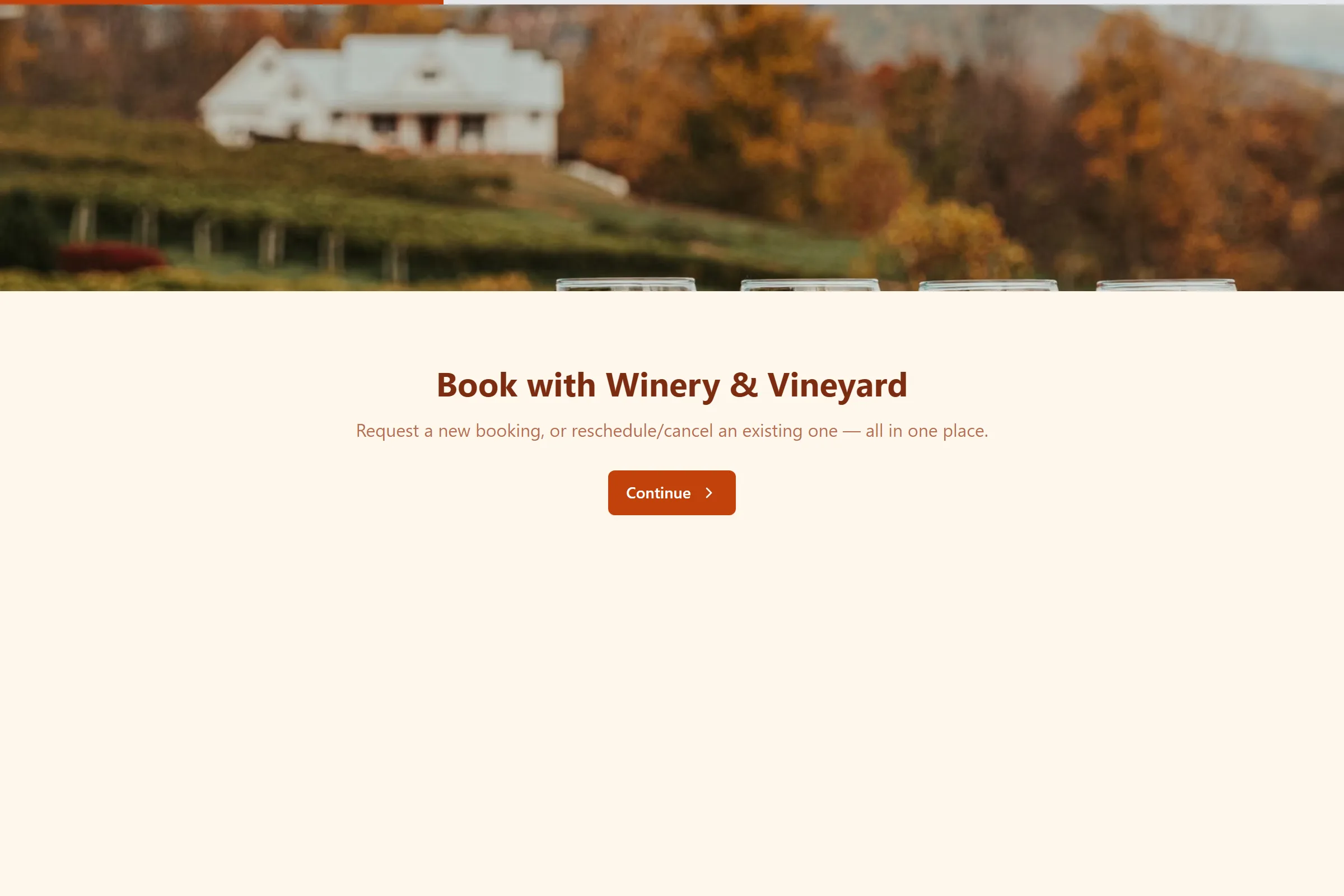 Winery & Vineyard Tasting Booking template preview