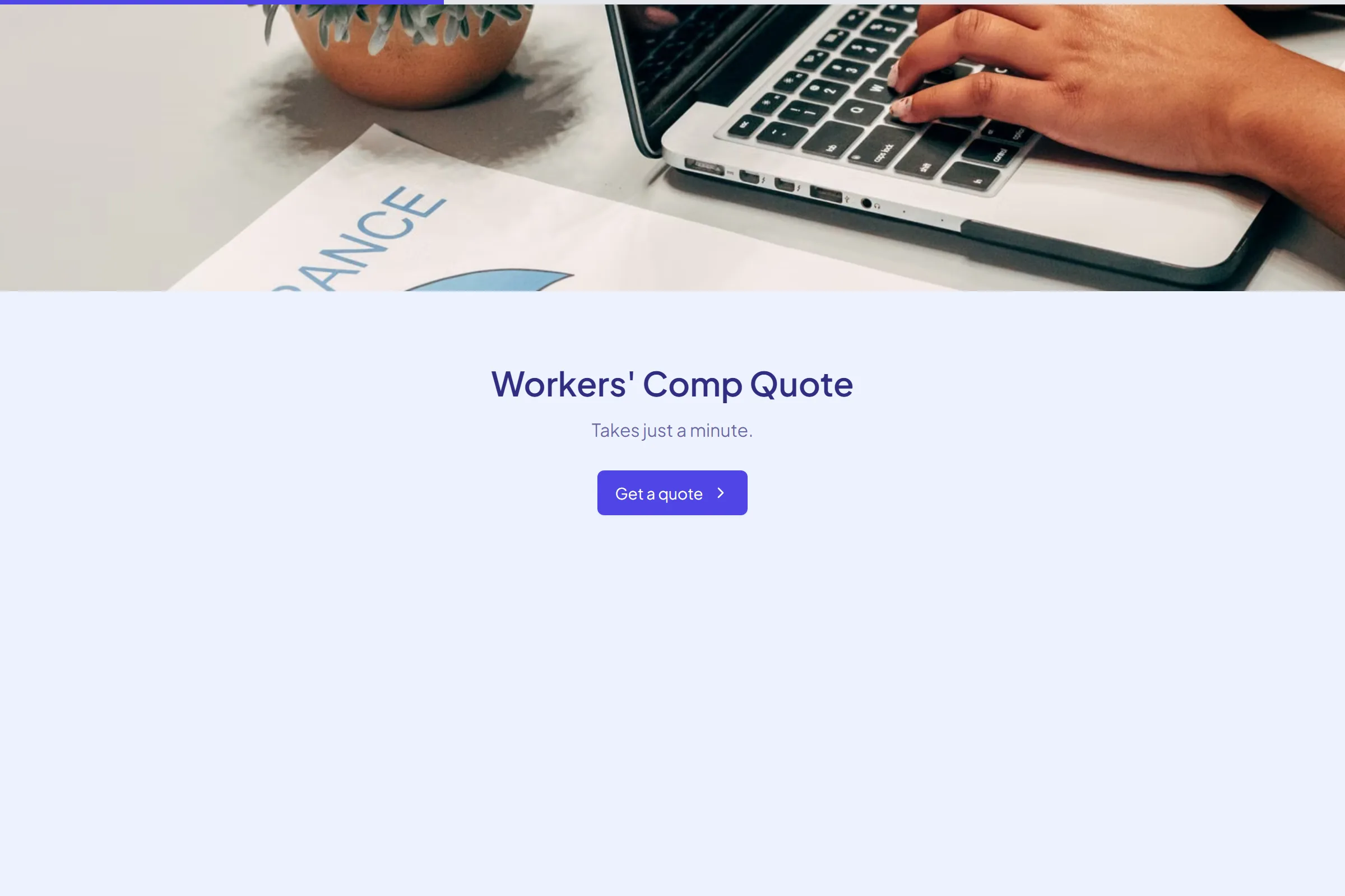 Workers' Comp Quote template preview