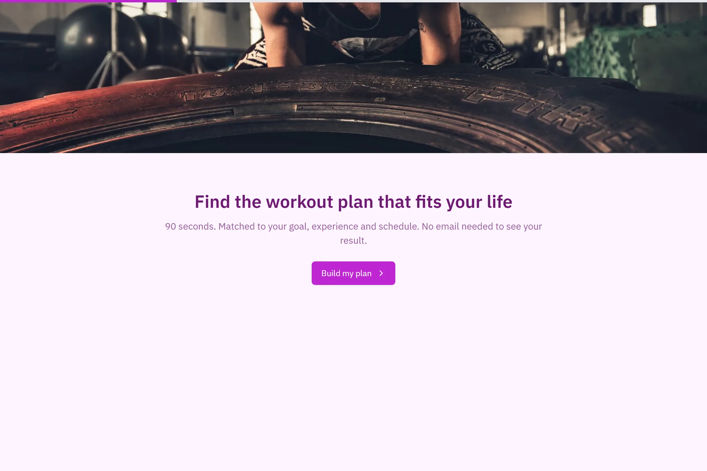 Workout Plan Finder preview
